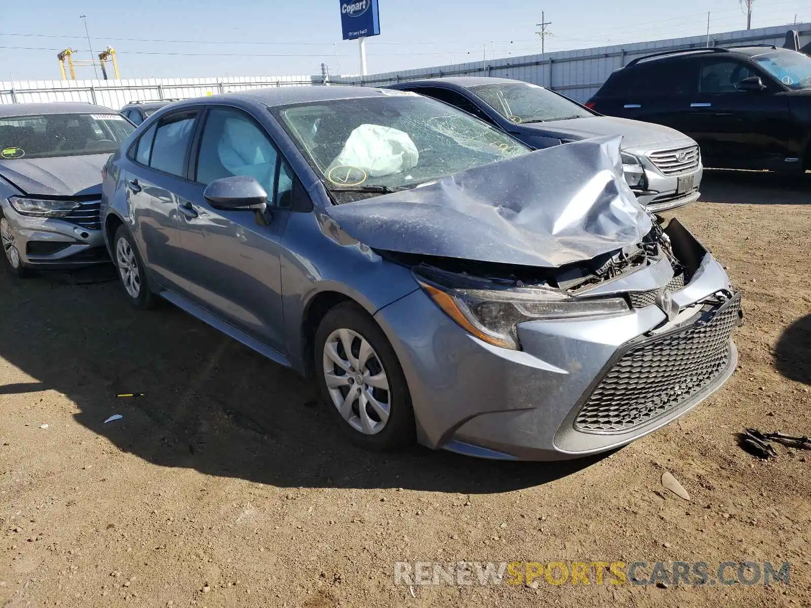 1 Photograph of a damaged car 5YFEPMAE5MP247674 TOYOTA COROLLA 2021