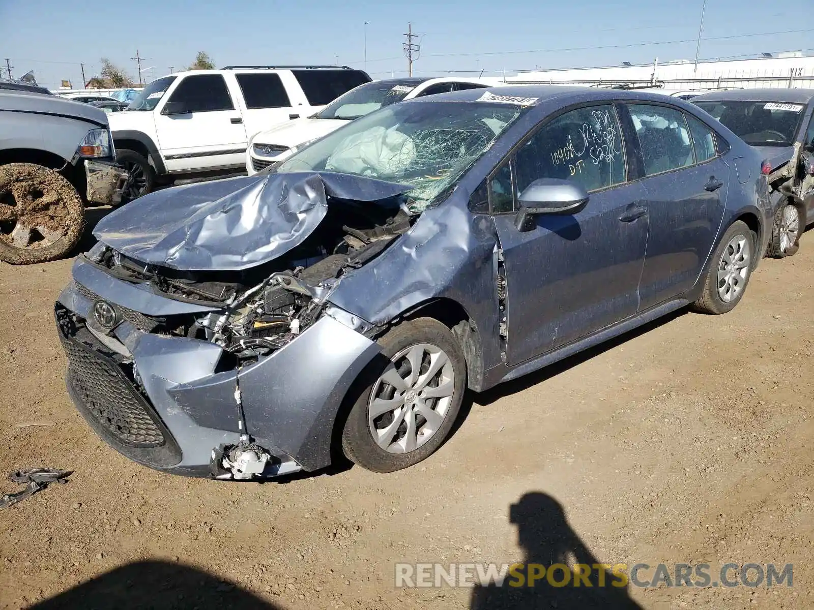 2 Photograph of a damaged car 5YFEPMAE5MP247674 TOYOTA COROLLA 2021