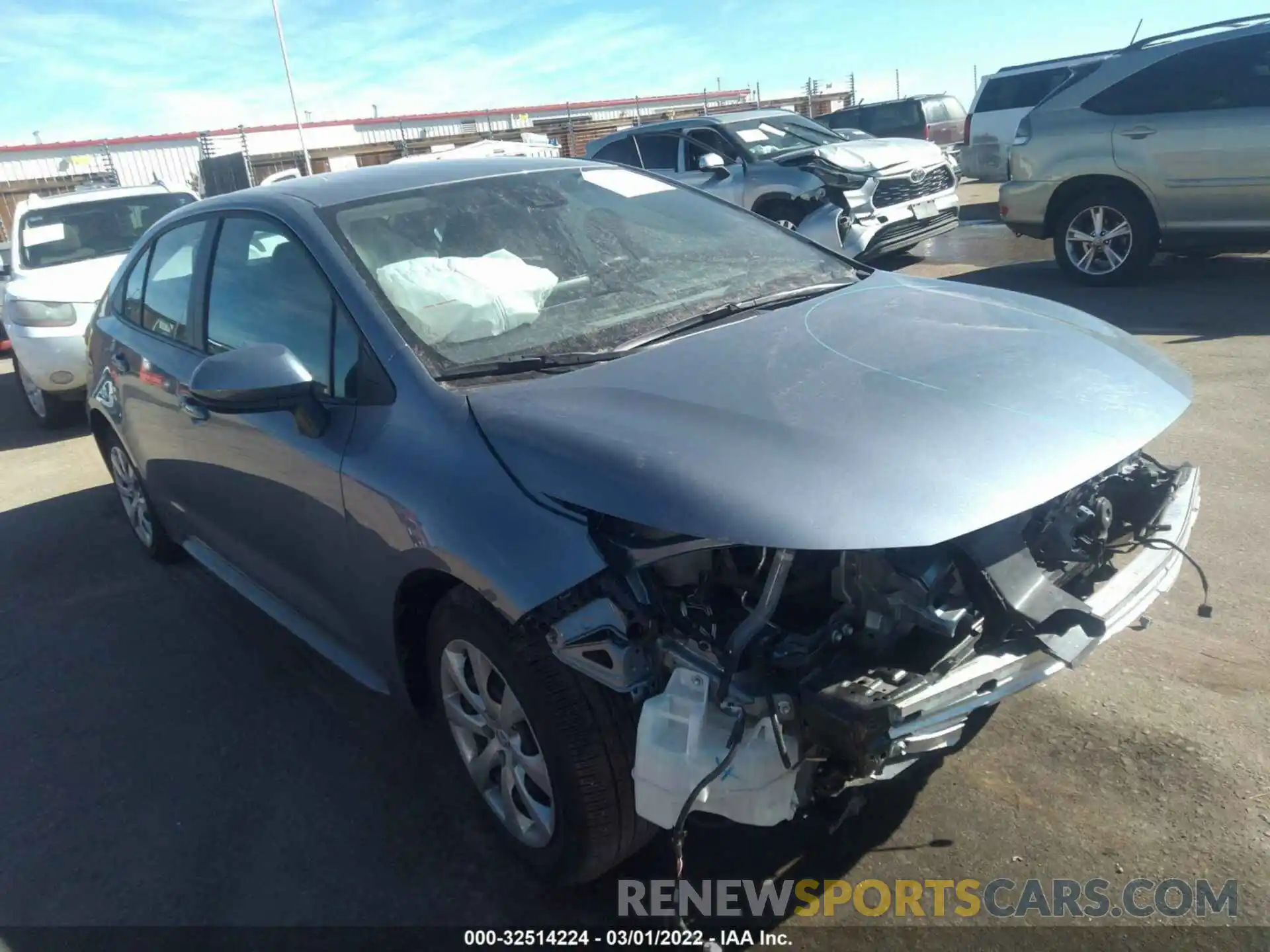 1 Photograph of a damaged car 5YFEPMAE5MP248744 TOYOTA COROLLA 2021