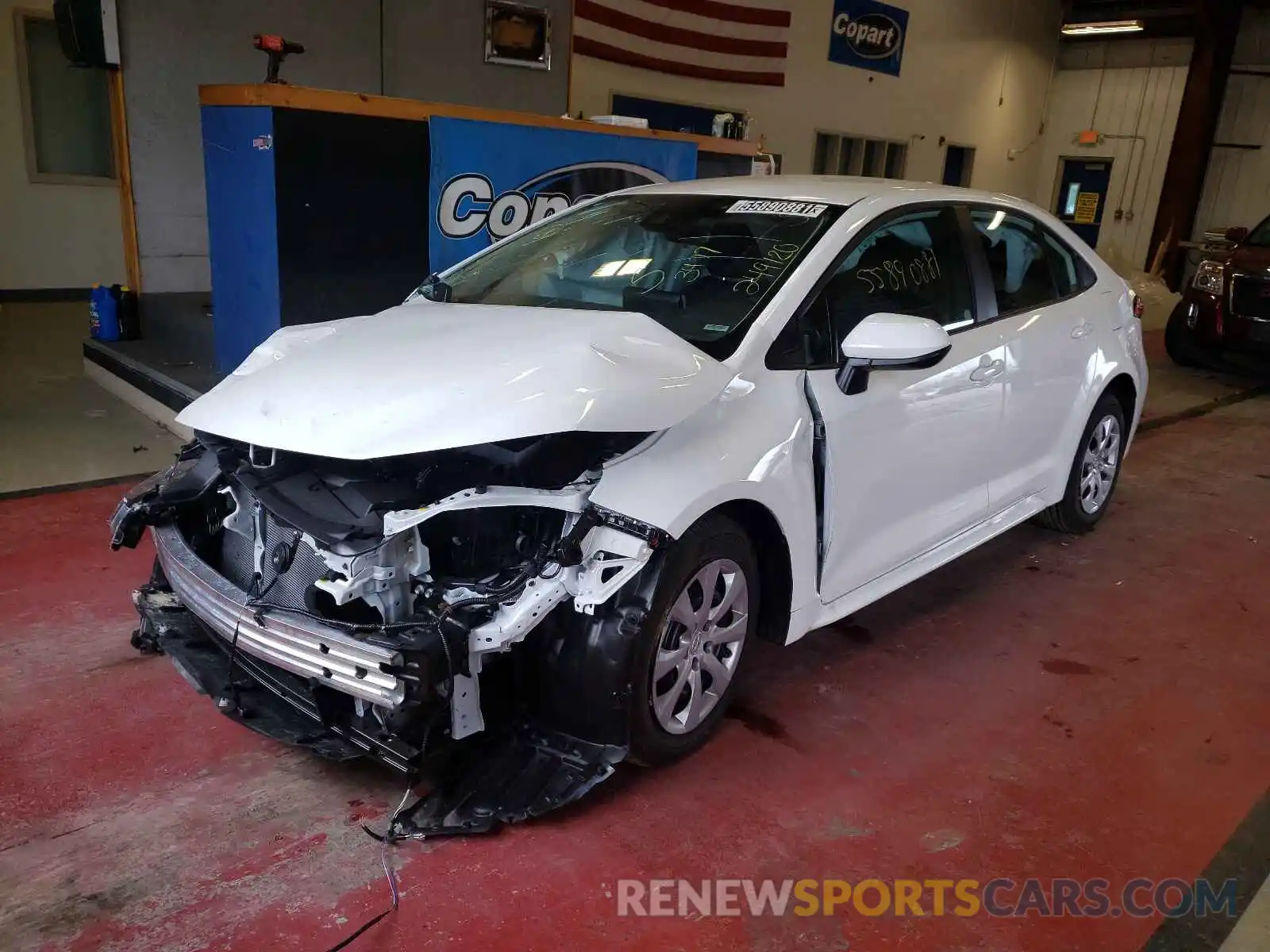 2 Photograph of a damaged car 5YFEPMAE5MP249120 TOYOTA COROLLA 2021