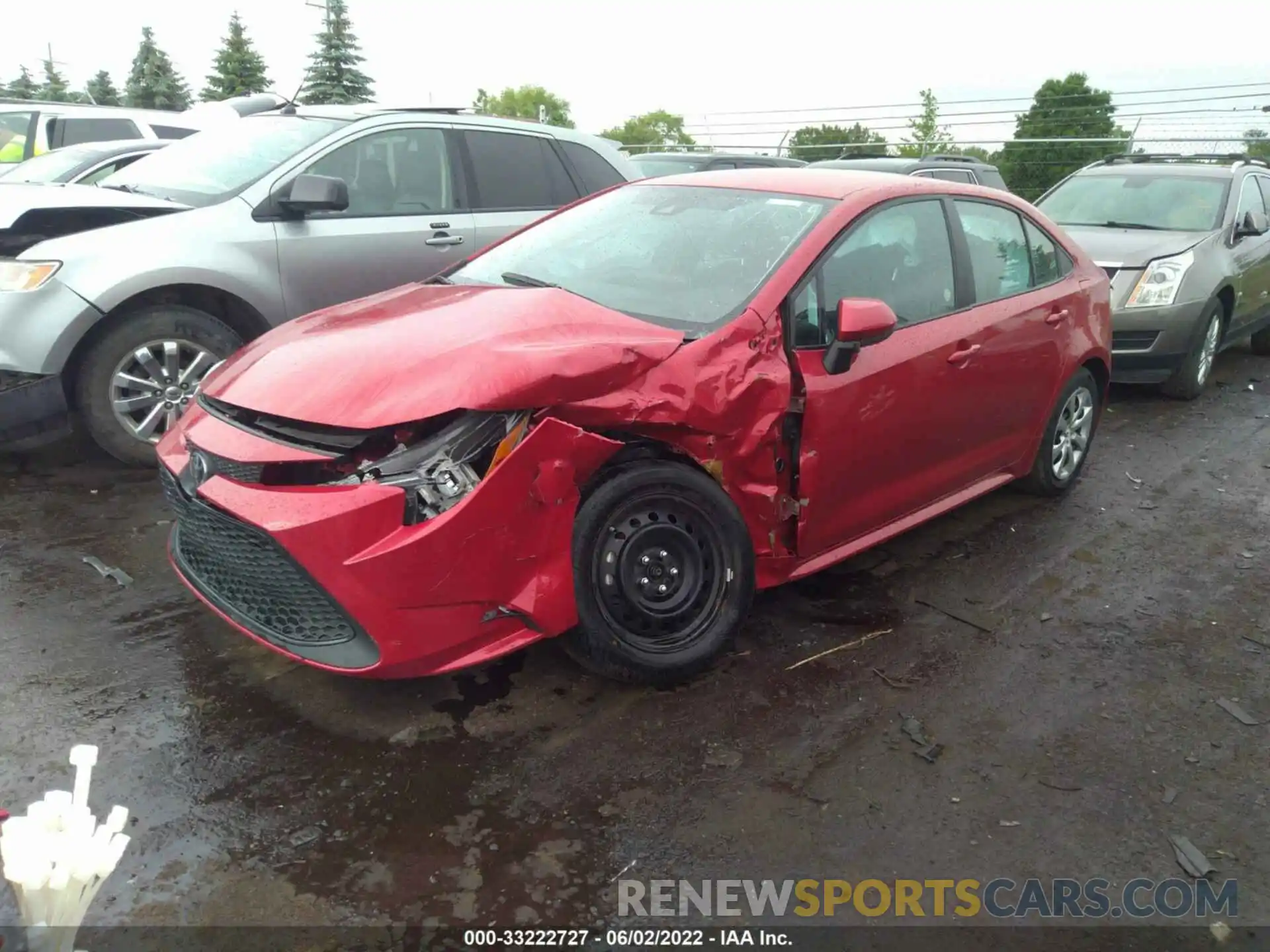 2 Photograph of a damaged car 5YFEPMAE5MP249215 TOYOTA COROLLA 2021