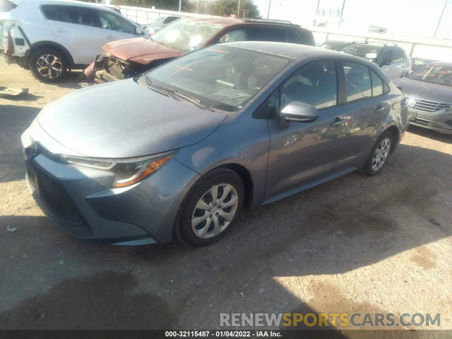 2 Photograph of a damaged car 5YFEPMAE5MP249361 TOYOTA COROLLA 2021