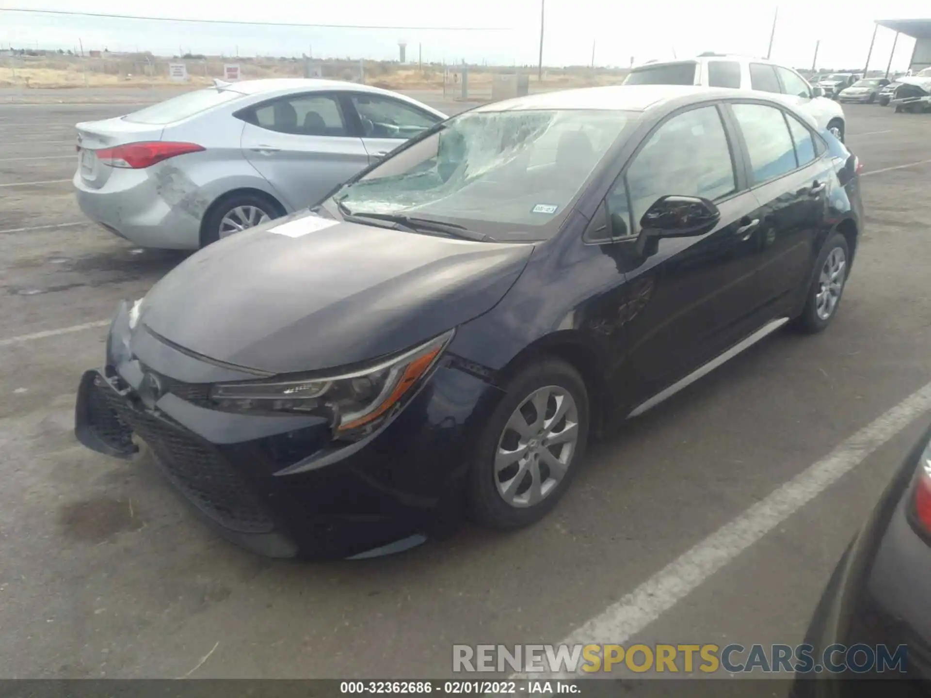 2 Photograph of a damaged car 5YFEPMAE5MP253510 TOYOTA COROLLA 2021