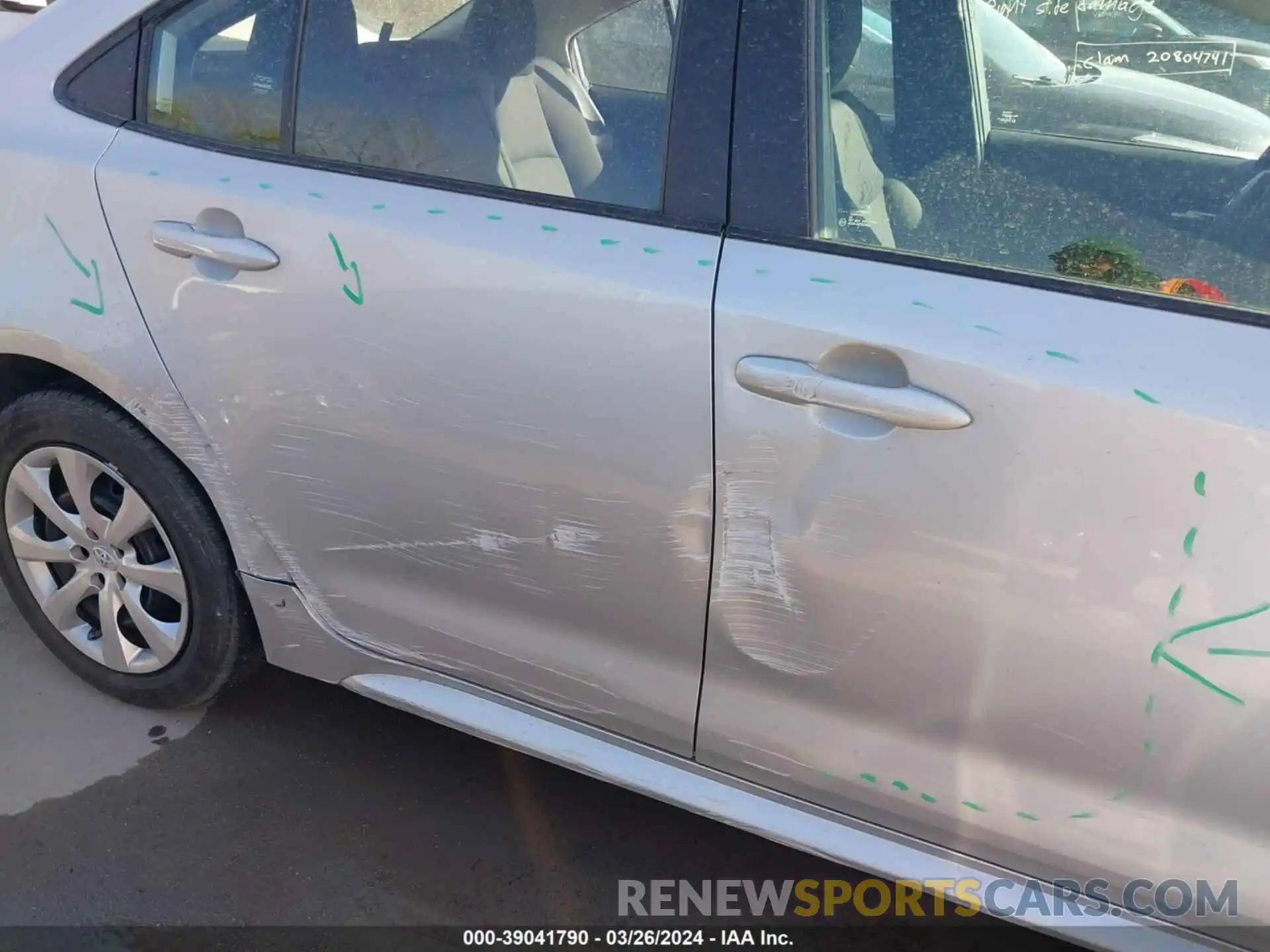 6 Photograph of a damaged car 5YFEPMAE5MP254267 TOYOTA COROLLA 2021