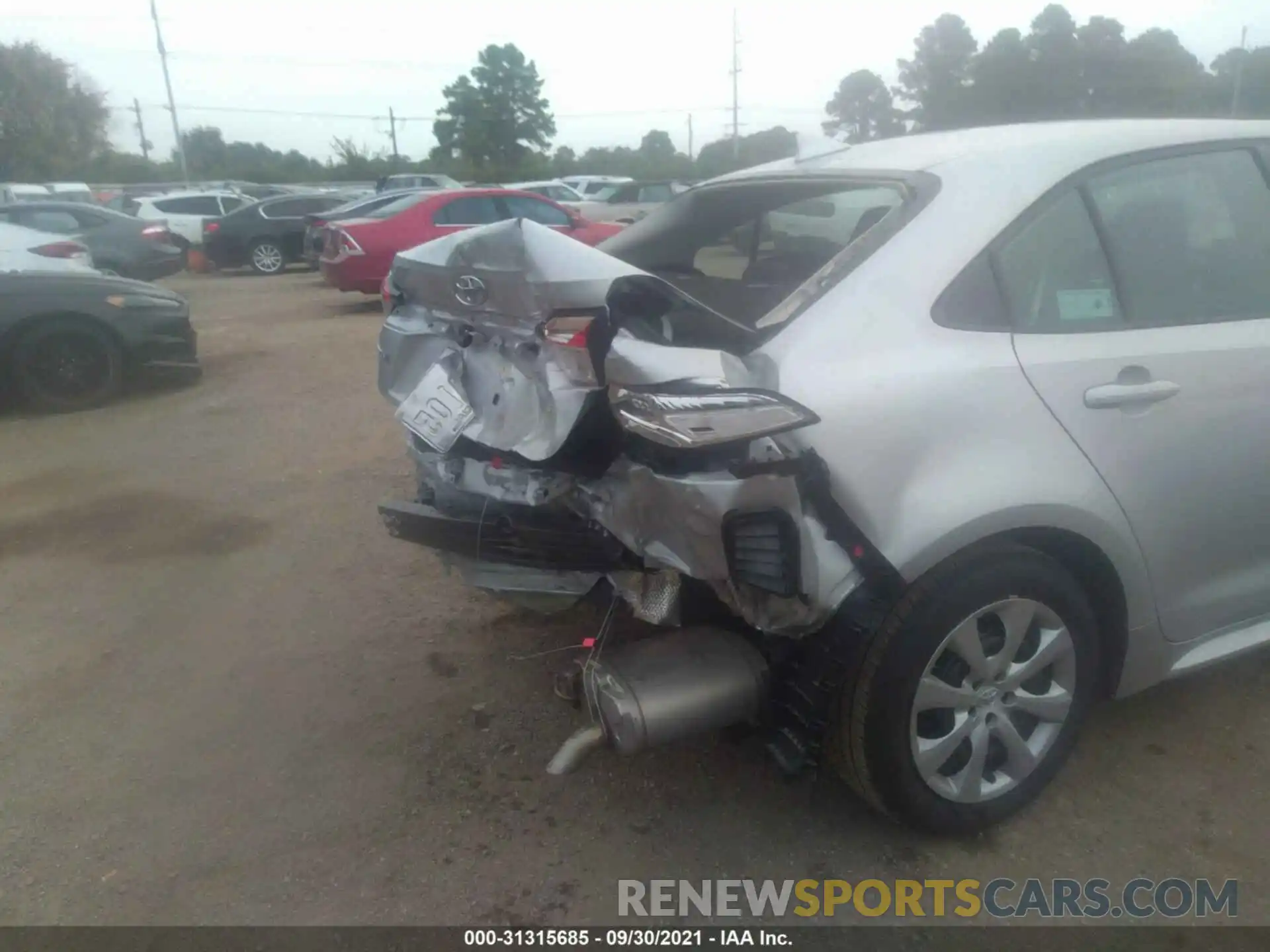 6 Photograph of a damaged car 5YFEPMAE5MP255760 TOYOTA COROLLA 2021