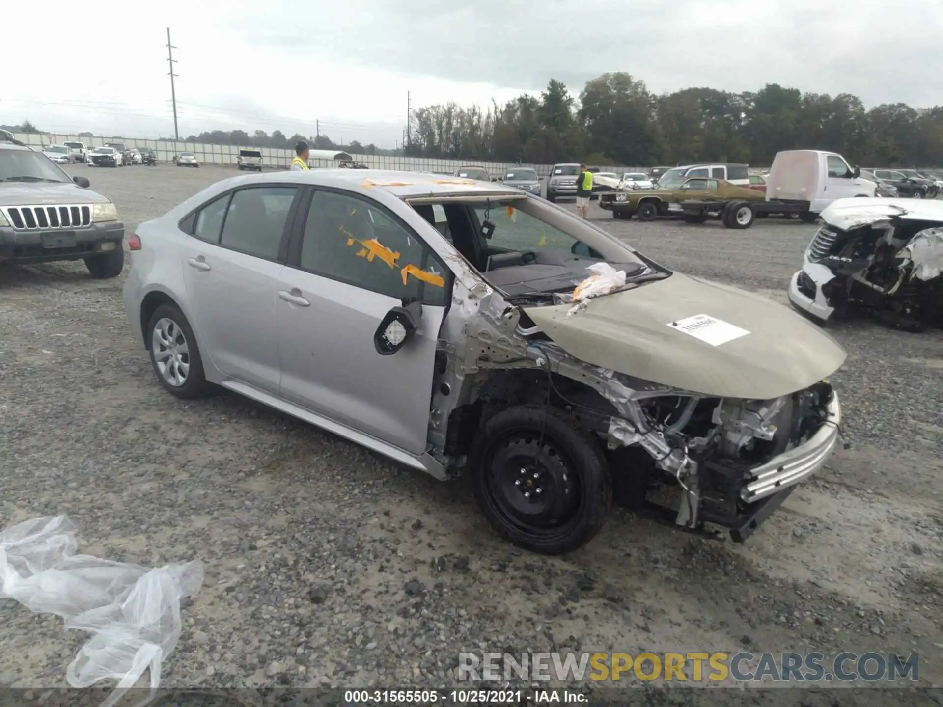 1 Photograph of a damaged car 5YFEPMAE5MP258464 TOYOTA COROLLA 2021