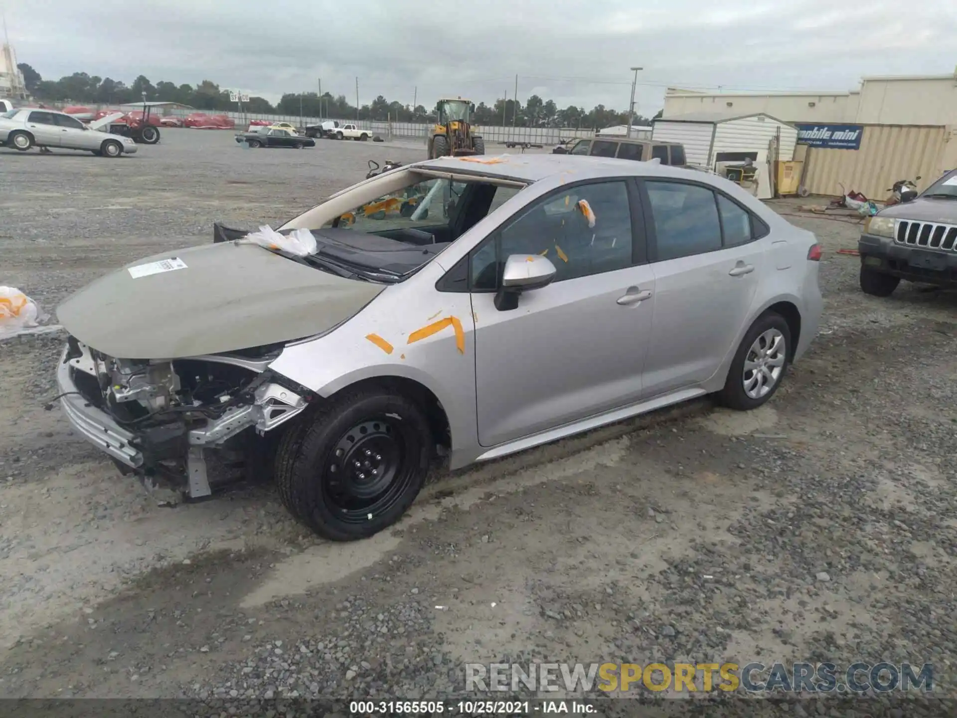 2 Photograph of a damaged car 5YFEPMAE5MP258464 TOYOTA COROLLA 2021