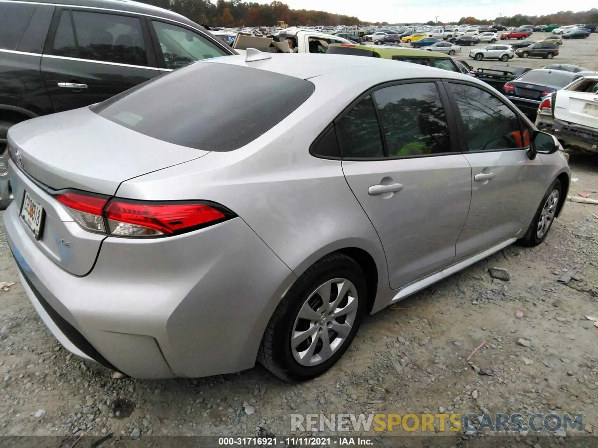 4 Photograph of a damaged car 5YFEPMAE5MP259064 TOYOTA COROLLA 2021