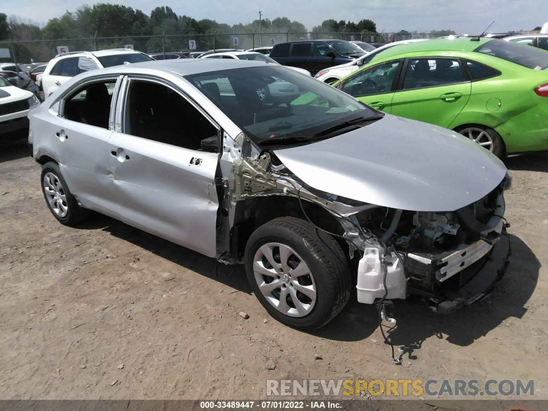 1 Photograph of a damaged car 5YFEPMAE5MP259100 TOYOTA COROLLA 2021