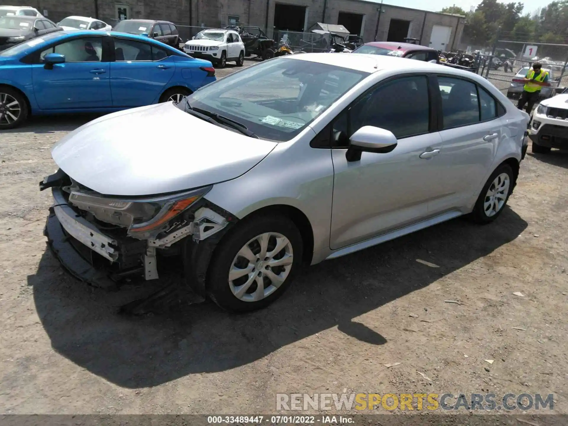 2 Photograph of a damaged car 5YFEPMAE5MP259100 TOYOTA COROLLA 2021