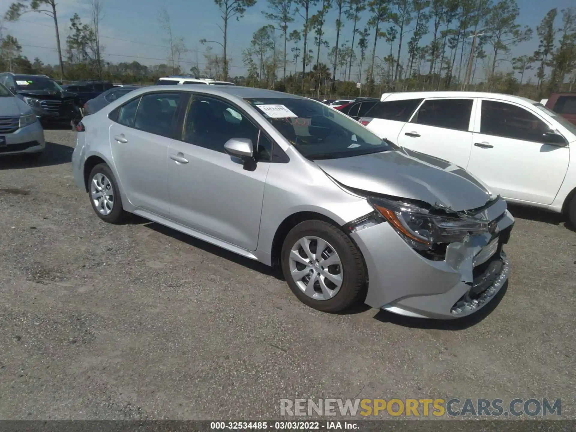 1 Photograph of a damaged car 5YFEPMAE5MP259985 TOYOTA COROLLA 2021