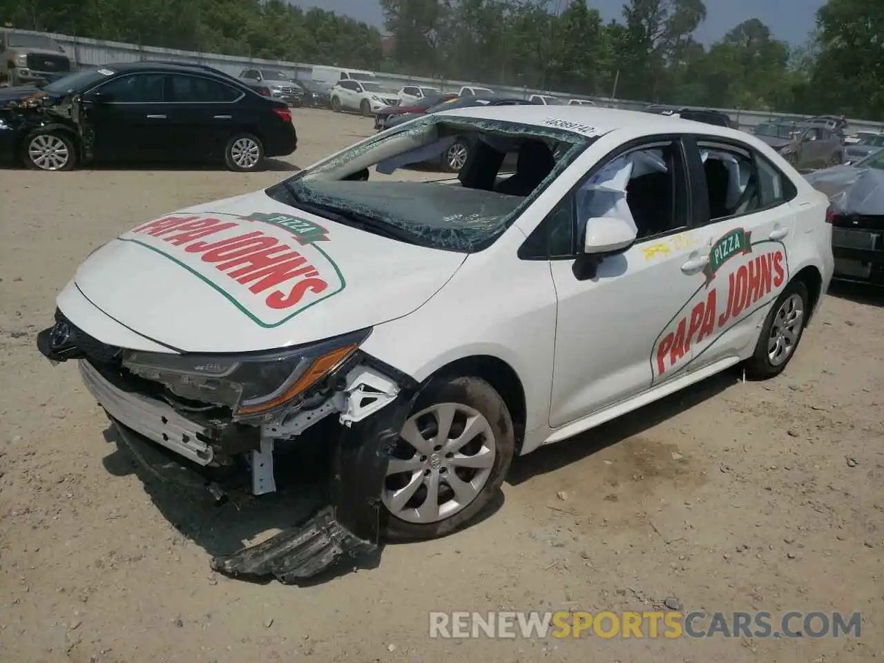 2 Photograph of a damaged car 5YFEPMAE5MP261798 TOYOTA COROLLA 2021