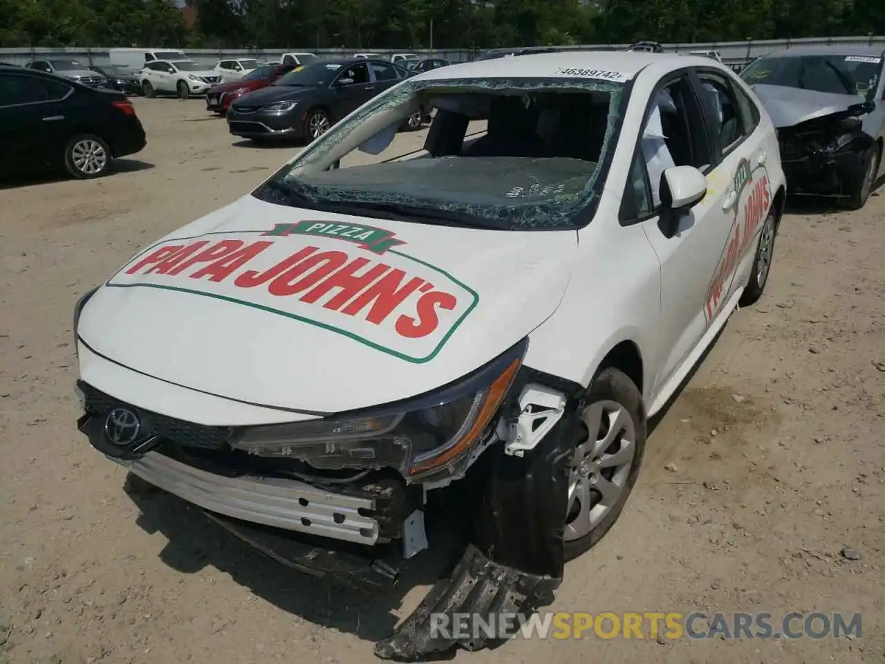 9 Photograph of a damaged car 5YFEPMAE5MP261798 TOYOTA COROLLA 2021