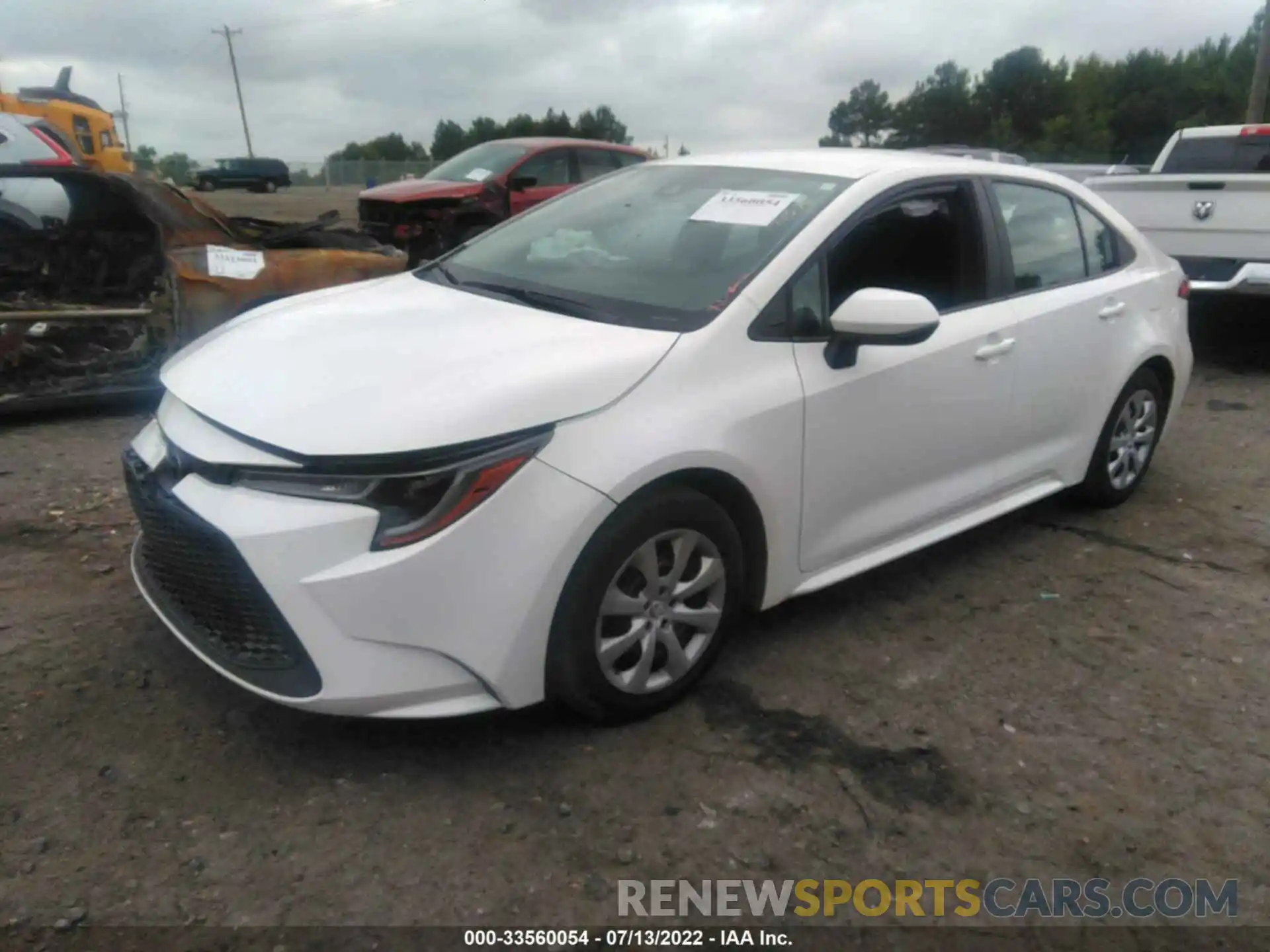 2 Photograph of a damaged car 5YFEPMAE5MP267231 TOYOTA COROLLA 2021