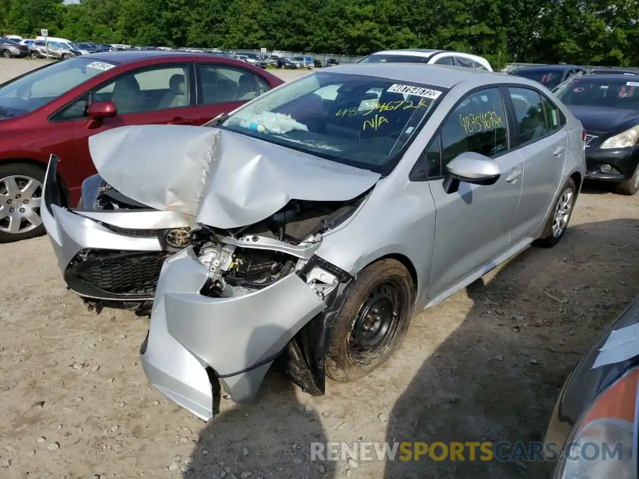 2 Photograph of a damaged car 5YFEPMAE5MP267908 TOYOTA COROLLA 2021