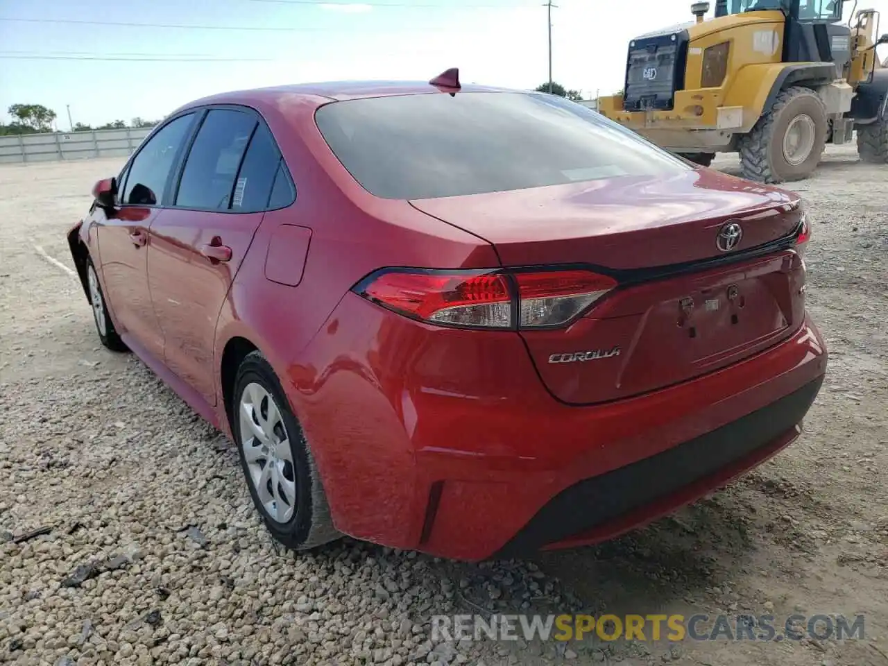 3 Photograph of a damaged car 5YFEPMAE6MP147017 TOYOTA COROLLA 2021