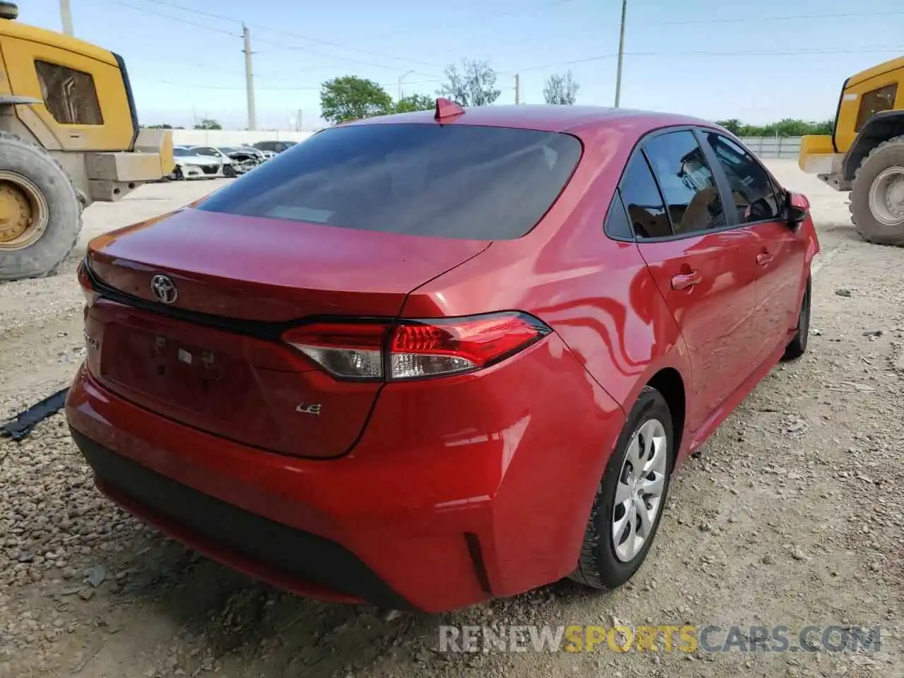 4 Photograph of a damaged car 5YFEPMAE6MP147017 TOYOTA COROLLA 2021