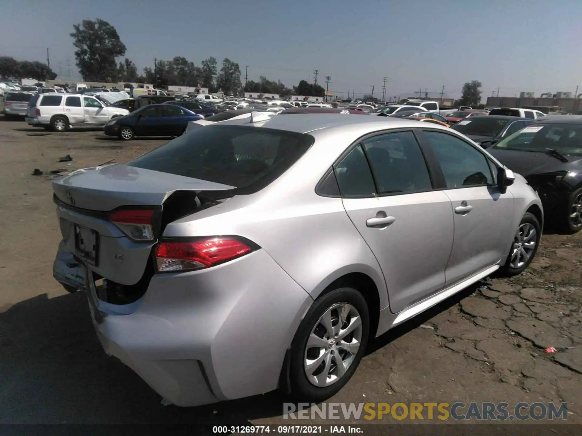 4 Photograph of a damaged car 5YFEPMAE6MP148202 TOYOTA COROLLA 2021