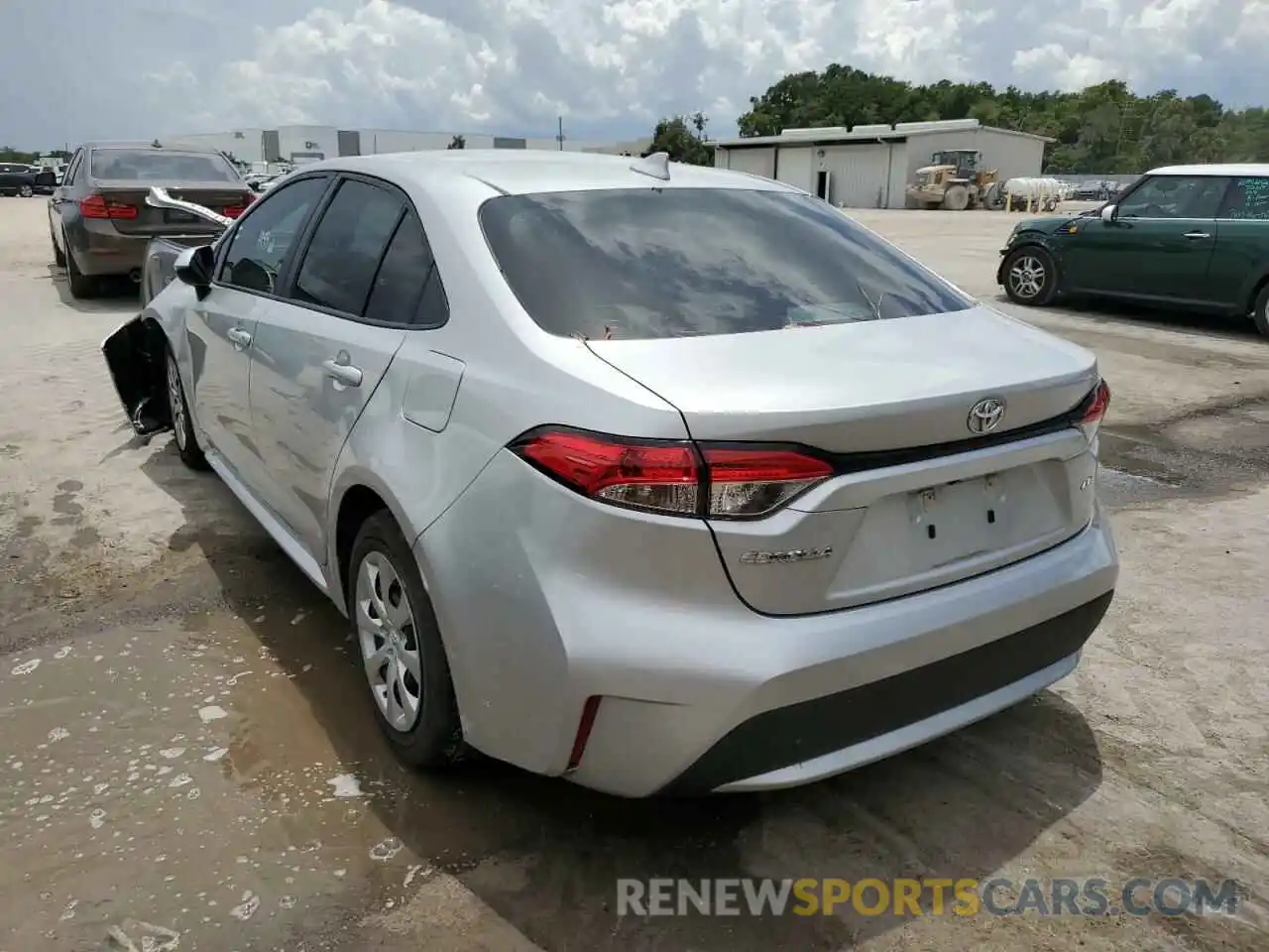 3 Photograph of a damaged car 5YFEPMAE6MP148362 TOYOTA COROLLA 2021