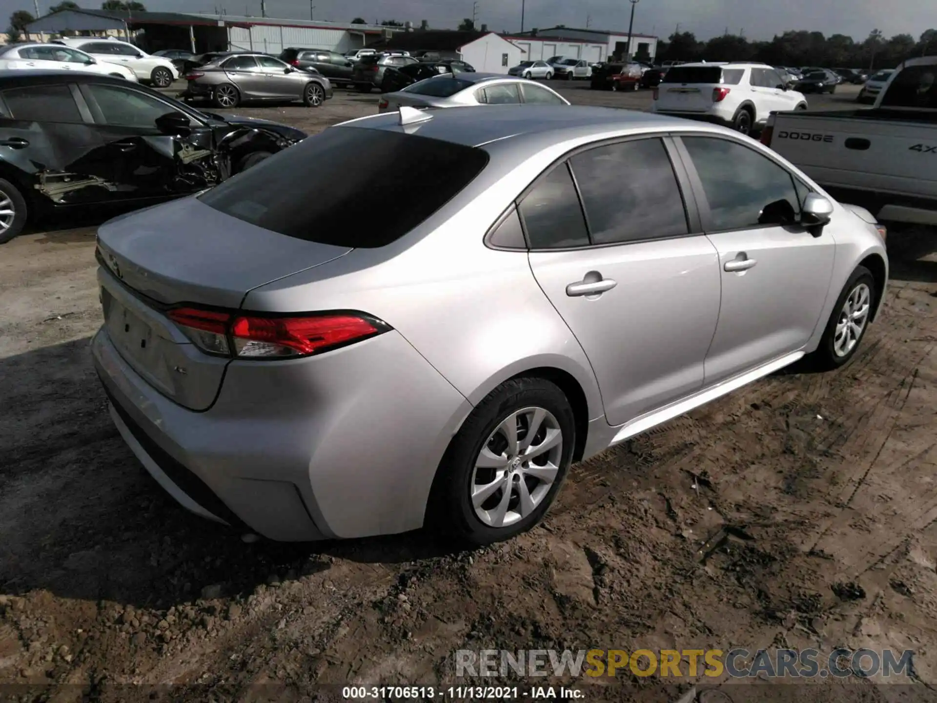 4 Photograph of a damaged car 5YFEPMAE6MP148779 TOYOTA COROLLA 2021