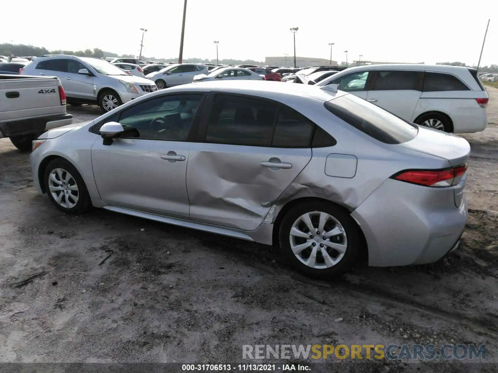 6 Photograph of a damaged car 5YFEPMAE6MP148779 TOYOTA COROLLA 2021