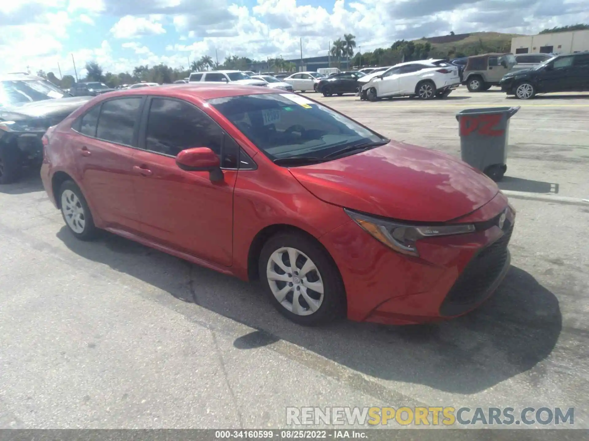 1 Photograph of a damaged car 5YFEPMAE6MP149642 TOYOTA COROLLA 2021