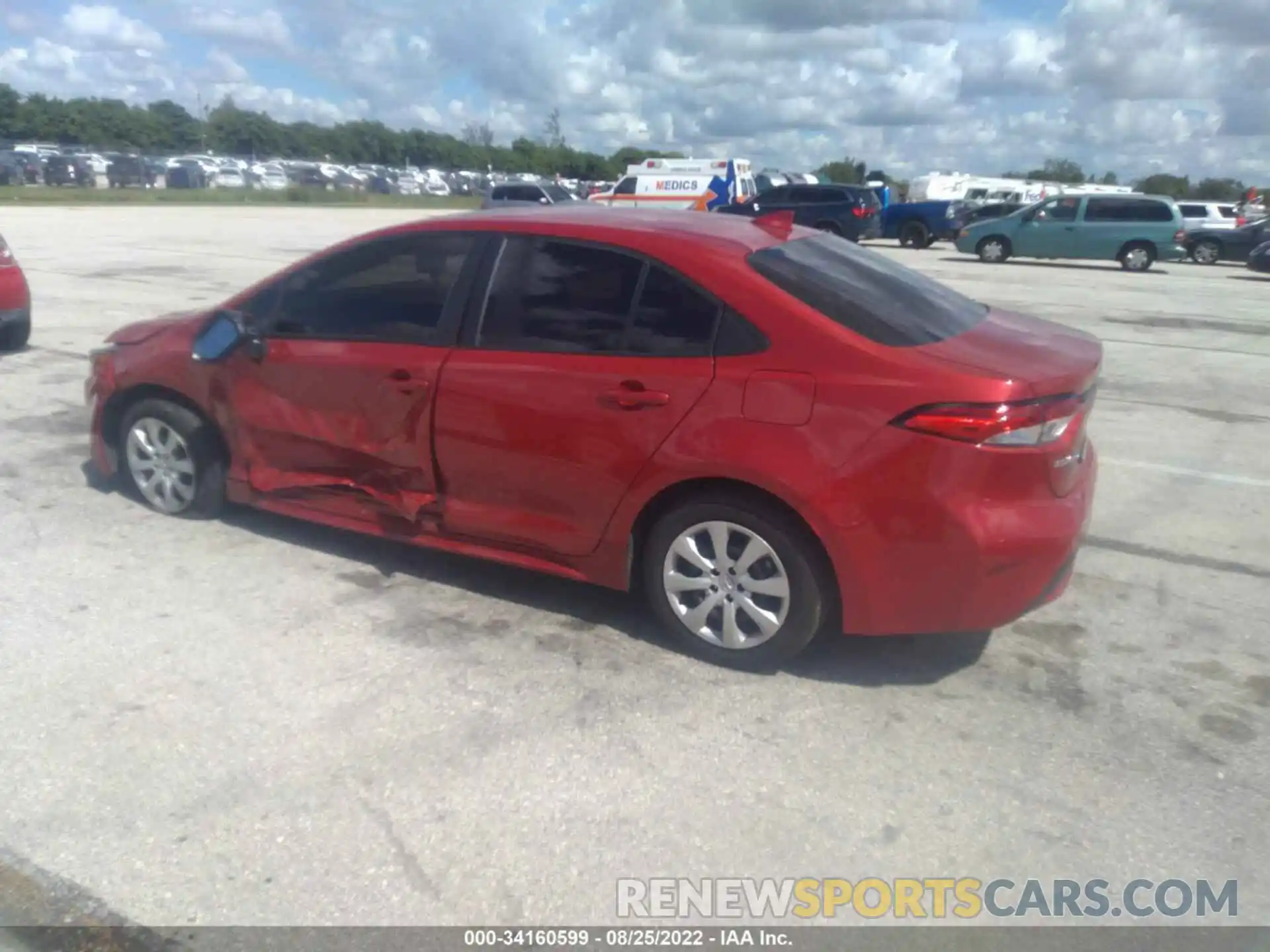 3 Photograph of a damaged car 5YFEPMAE6MP149642 TOYOTA COROLLA 2021