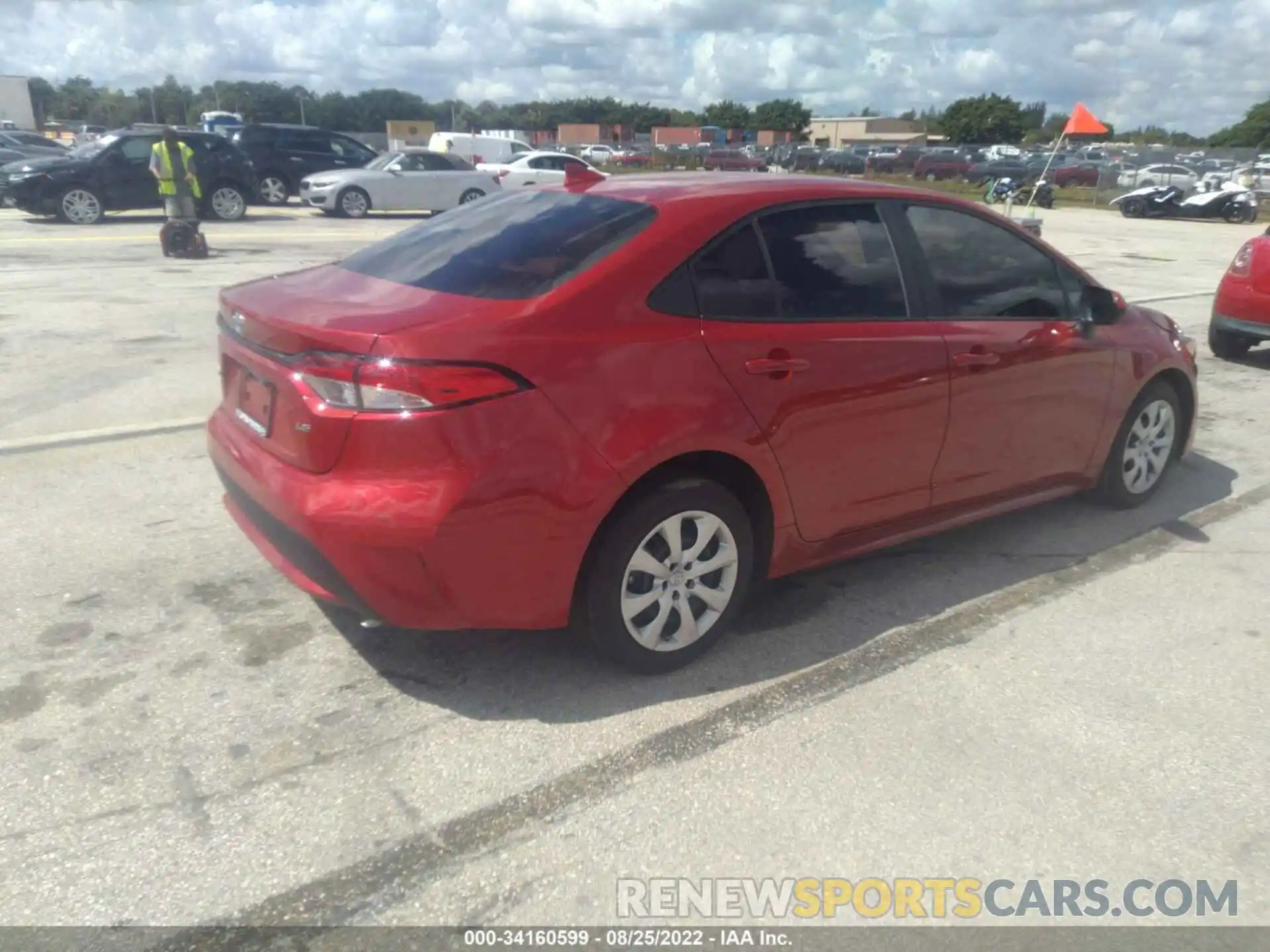 4 Photograph of a damaged car 5YFEPMAE6MP149642 TOYOTA COROLLA 2021