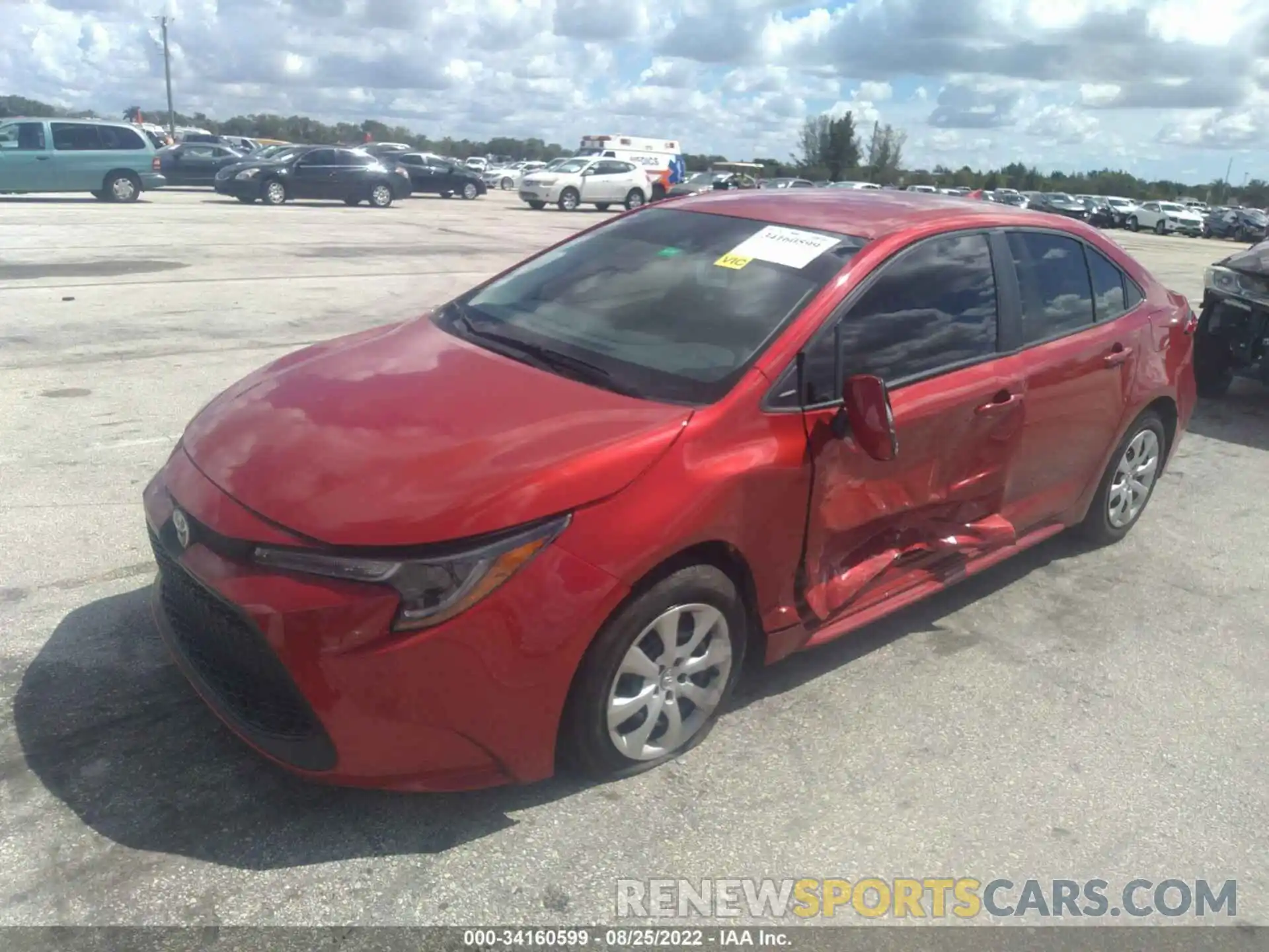 6 Photograph of a damaged car 5YFEPMAE6MP149642 TOYOTA COROLLA 2021