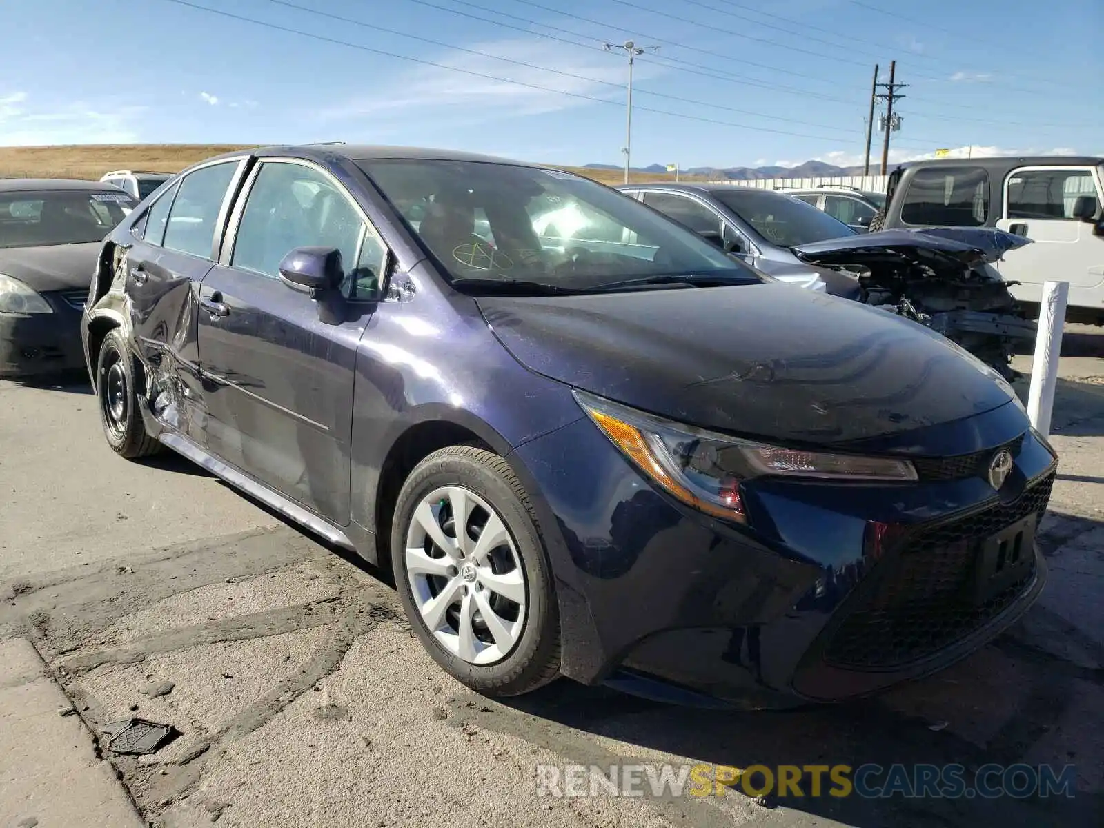 1 Photograph of a damaged car 5YFEPMAE6MP149656 TOYOTA COROLLA 2021