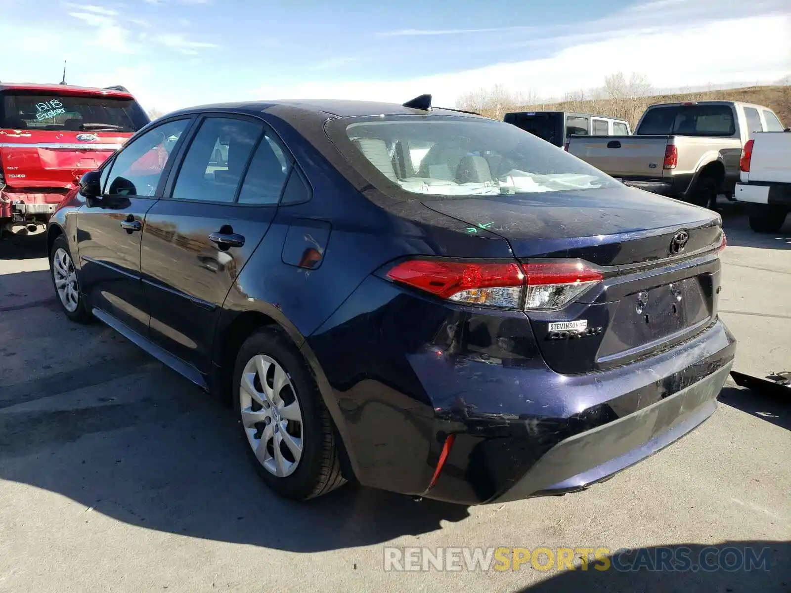 3 Photograph of a damaged car 5YFEPMAE6MP149656 TOYOTA COROLLA 2021