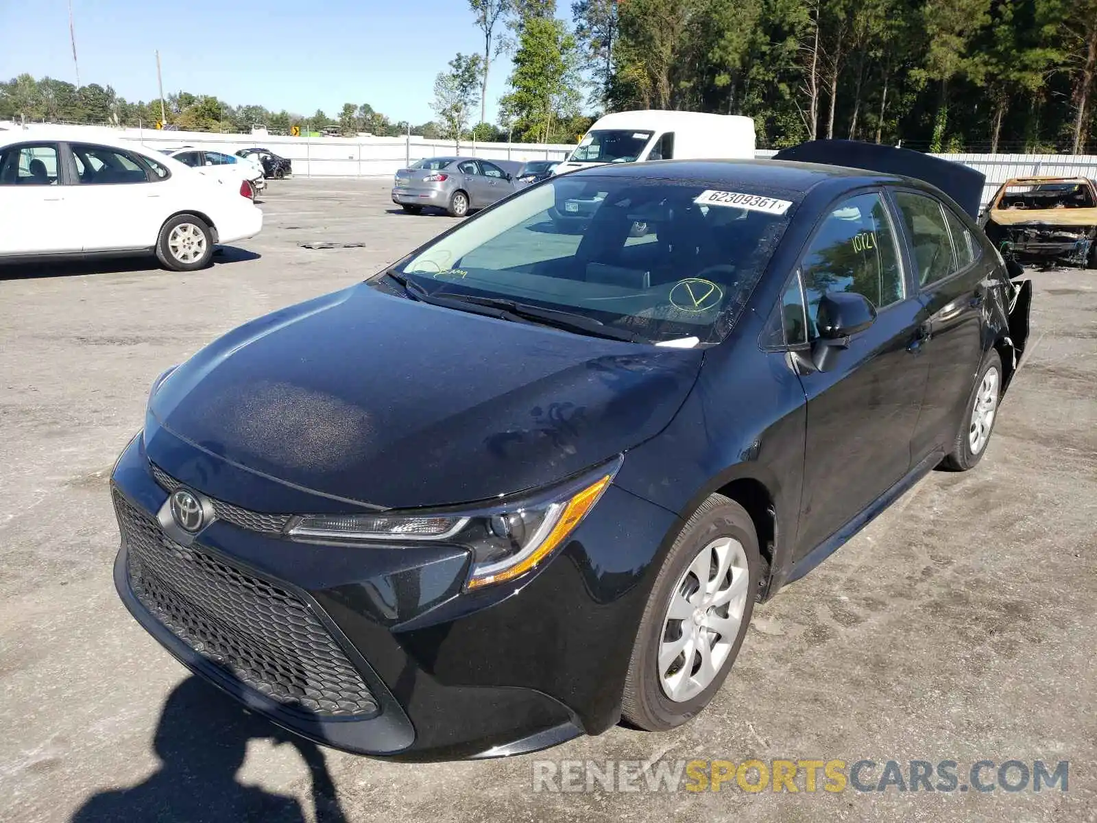 2 Photograph of a damaged car 5YFEPMAE6MP150757 TOYOTA COROLLA 2021