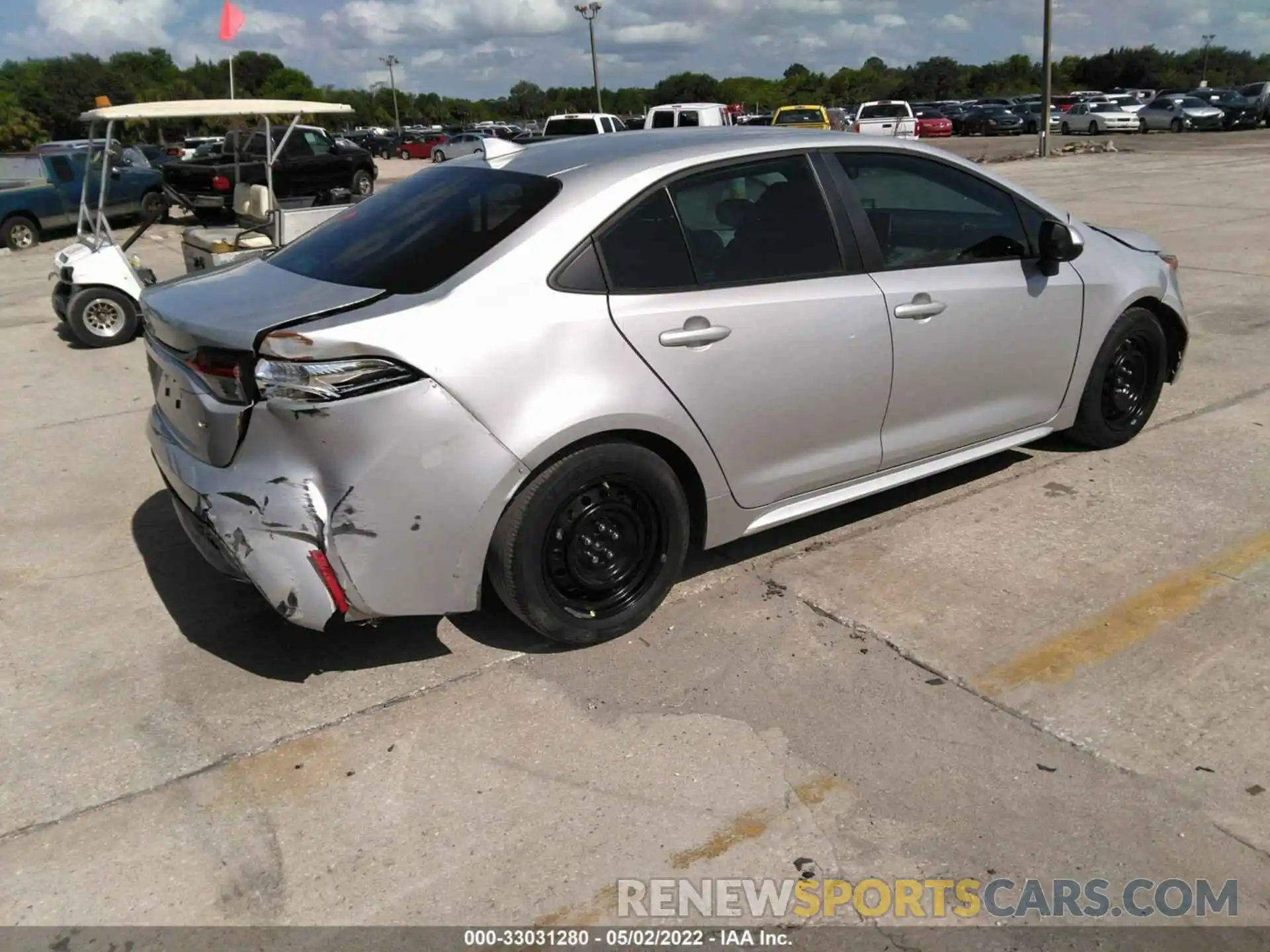 4 Photograph of a damaged car 5YFEPMAE6MP151391 TOYOTA COROLLA 2021