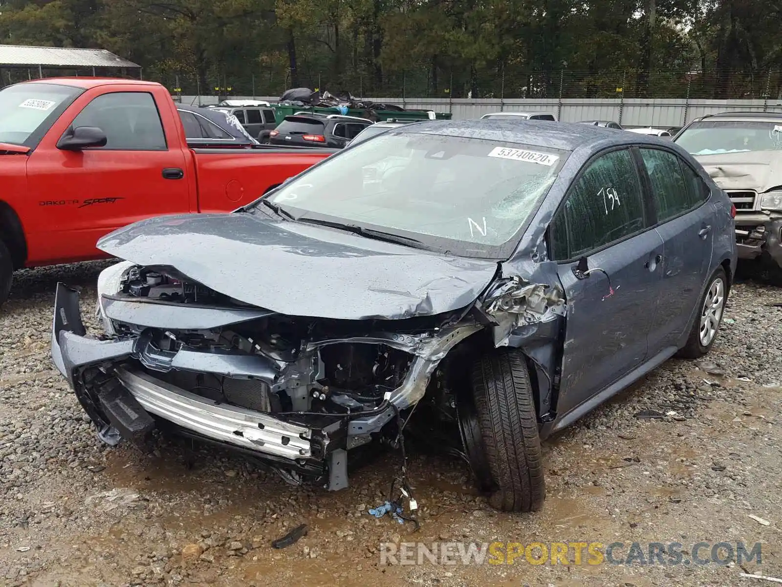 2 Photograph of a damaged car 5YFEPMAE6MP151861 TOYOTA COROLLA 2021