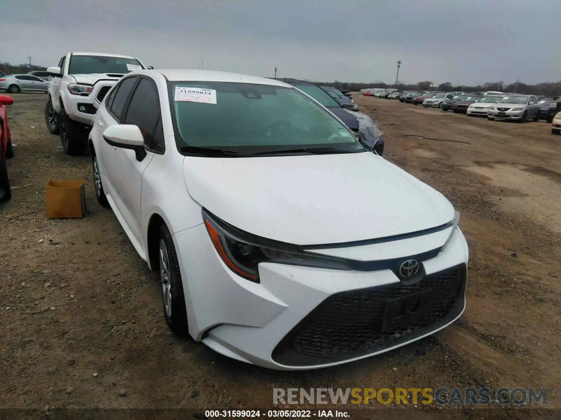 1 Photograph of a damaged car 5YFEPMAE6MP153495 TOYOTA COROLLA 2021