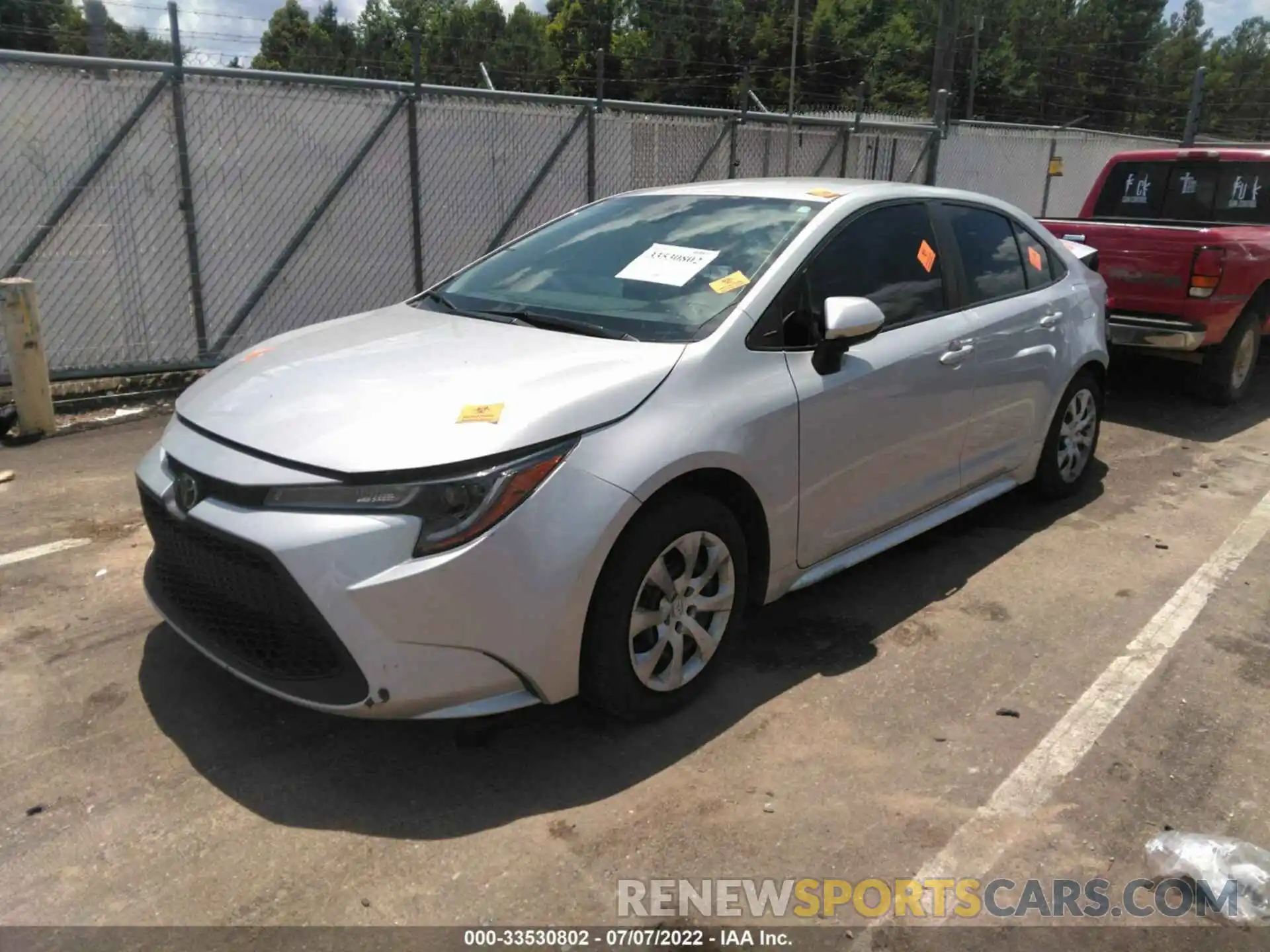 2 Photograph of a damaged car 5YFEPMAE6MP153867 TOYOTA COROLLA 2021