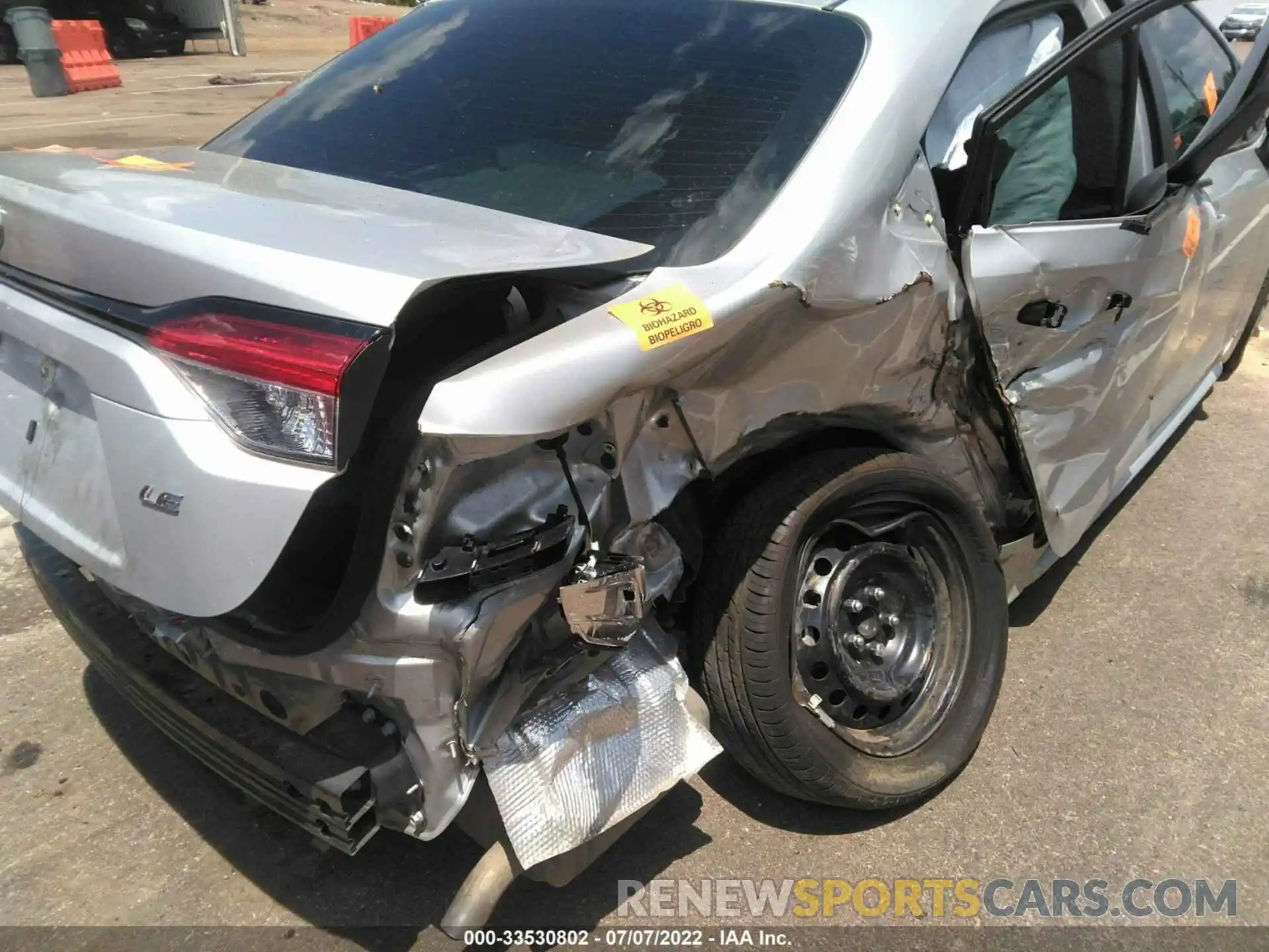 6 Photograph of a damaged car 5YFEPMAE6MP153867 TOYOTA COROLLA 2021