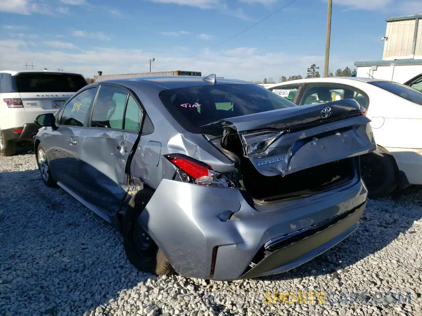 3 Photograph of a damaged car 5YFEPMAE6MP155392 TOYOTA COROLLA 2021