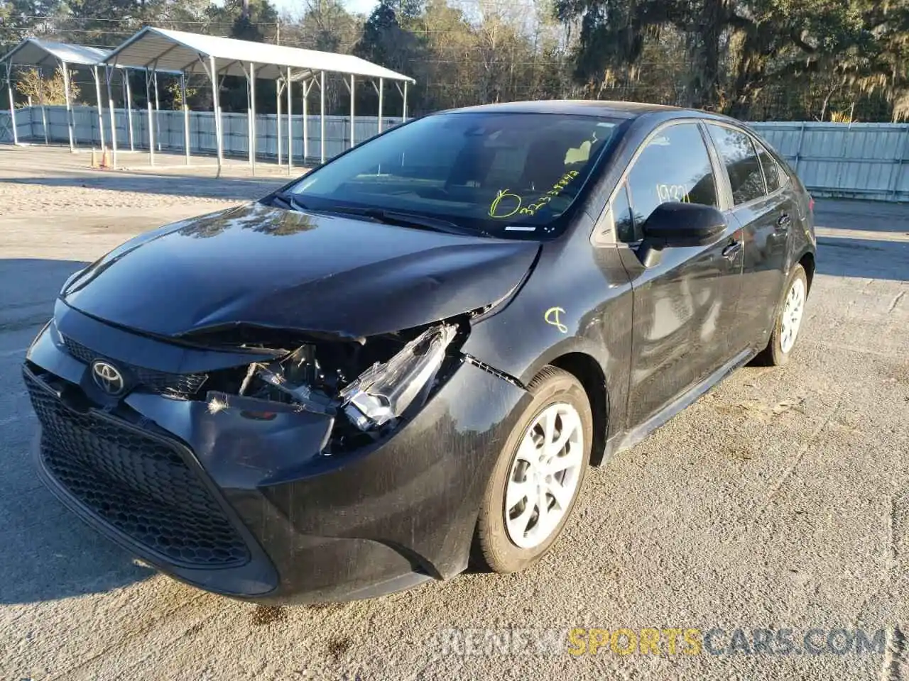 2 Photograph of a damaged car 5YFEPMAE6MP155800 TOYOTA COROLLA 2021