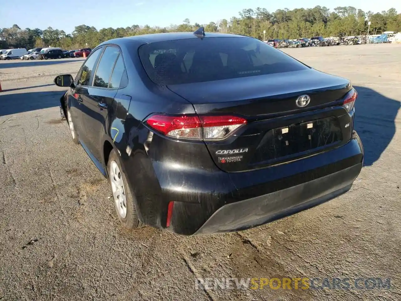 3 Photograph of a damaged car 5YFEPMAE6MP155800 TOYOTA COROLLA 2021