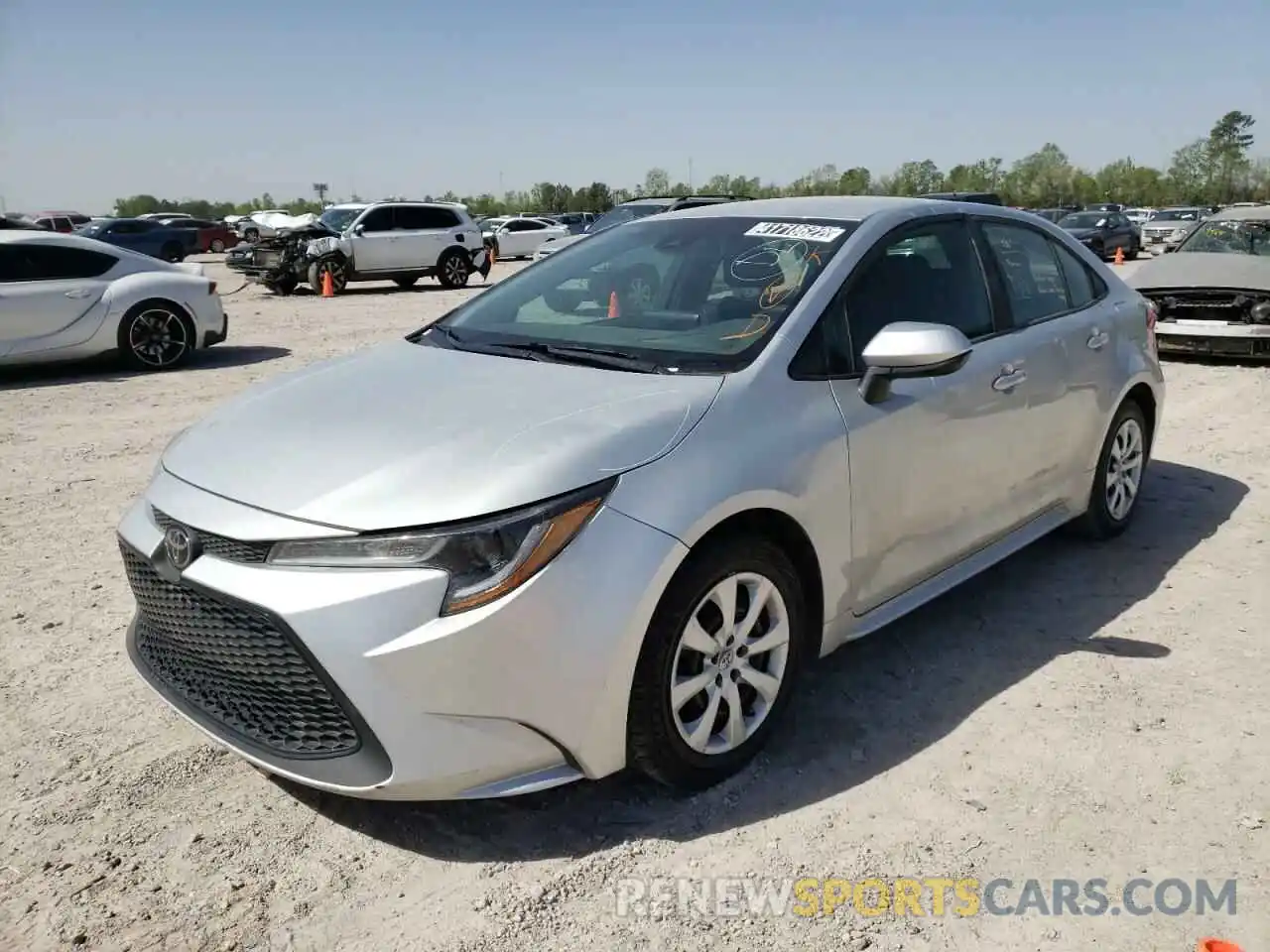 2 Photograph of a damaged car 5YFEPMAE6MP156977 TOYOTA COROLLA 2021