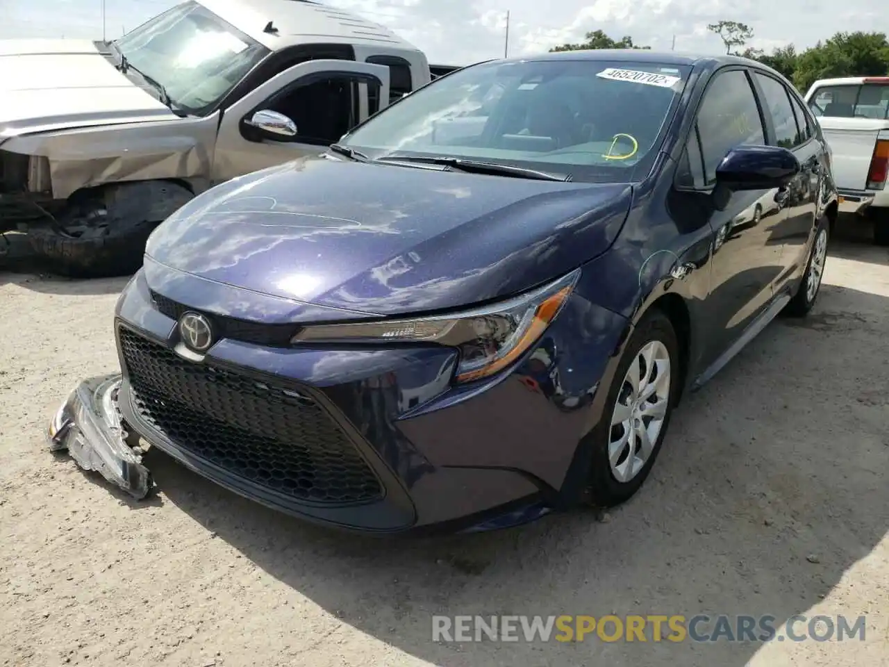 2 Photograph of a damaged car 5YFEPMAE6MP157613 TOYOTA COROLLA 2021