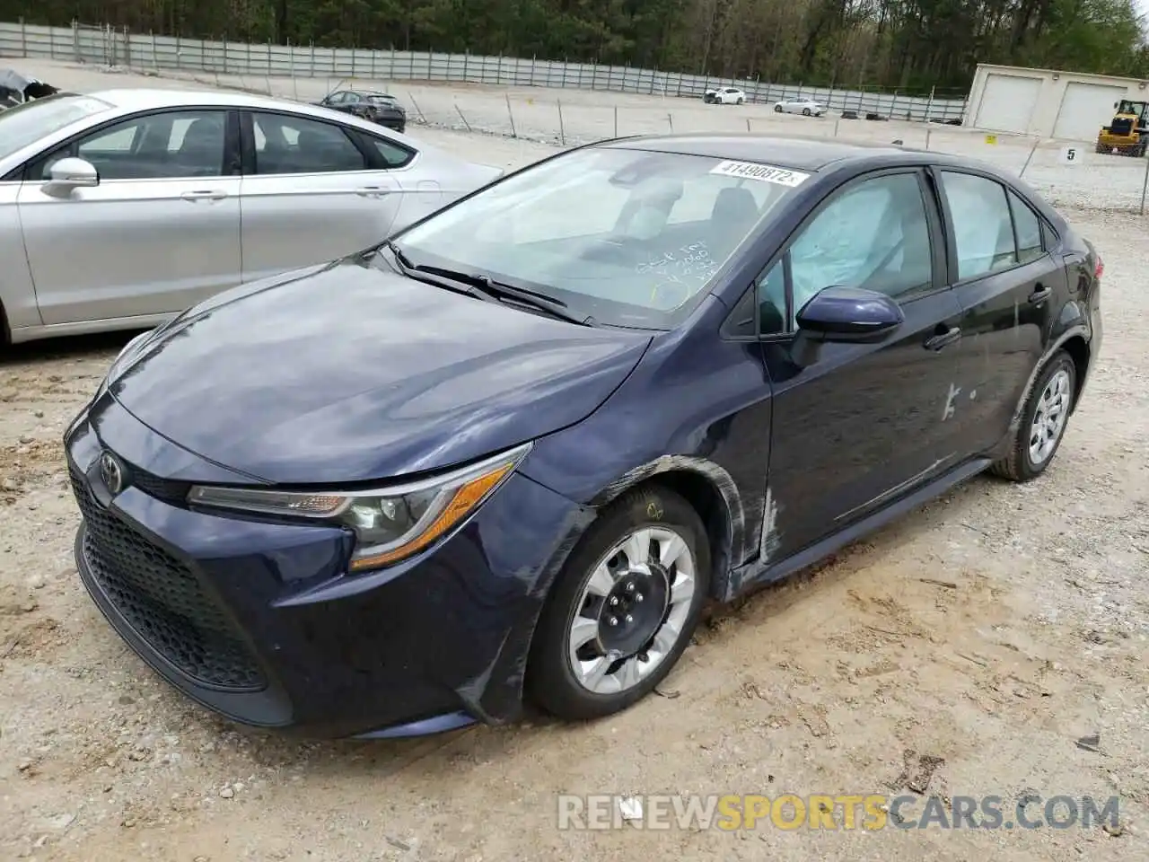 2 Photograph of a damaged car 5YFEPMAE6MP160060 TOYOTA COROLLA 2021