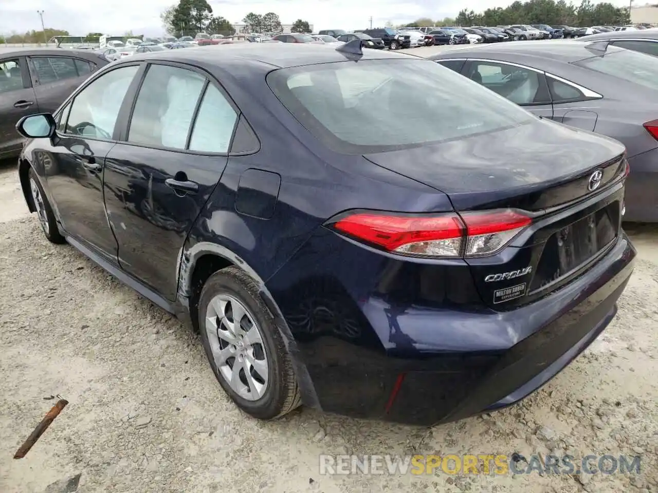 3 Photograph of a damaged car 5YFEPMAE6MP160060 TOYOTA COROLLA 2021