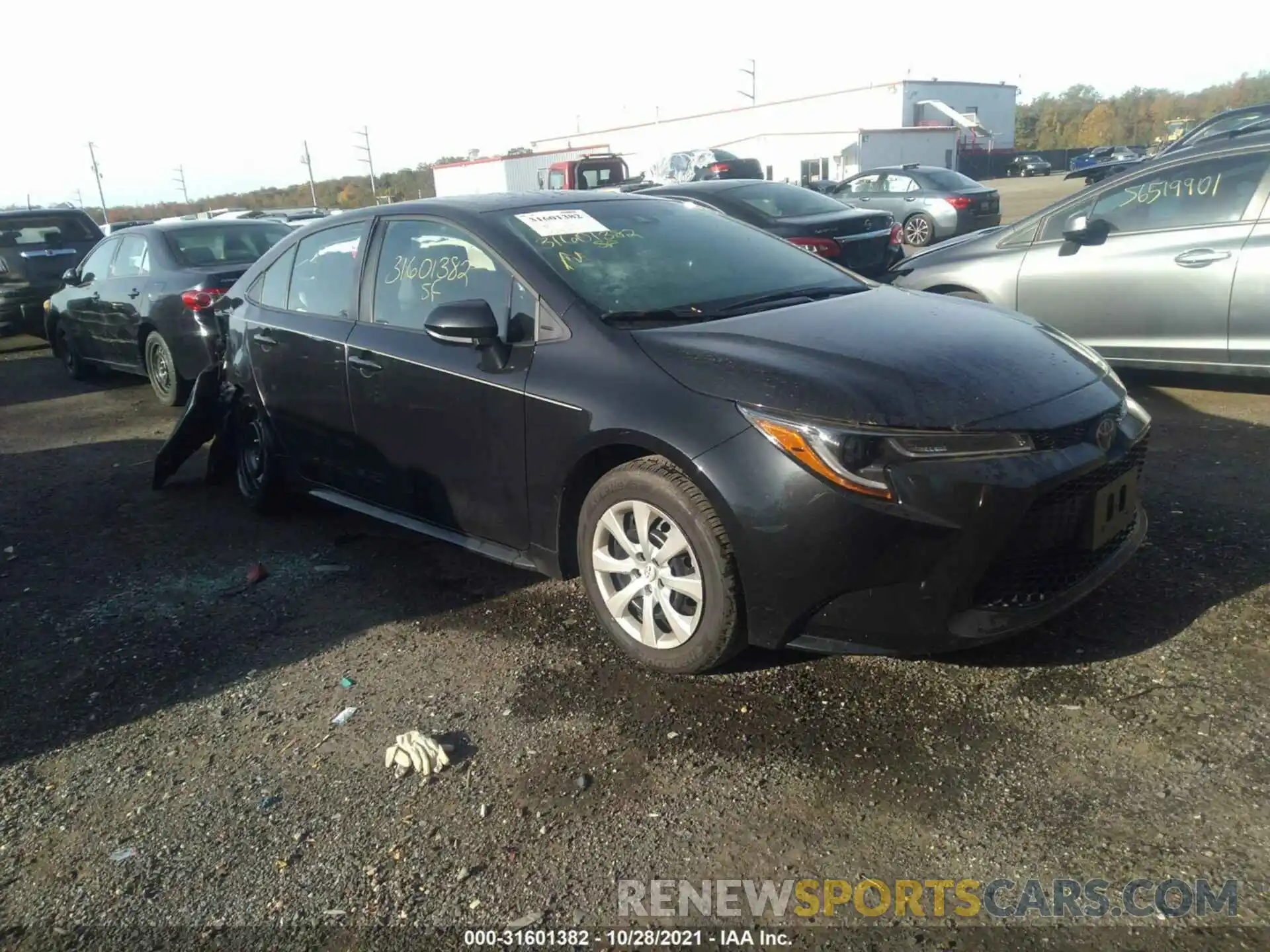 1 Photograph of a damaged car 5YFEPMAE6MP161662 TOYOTA COROLLA 2021