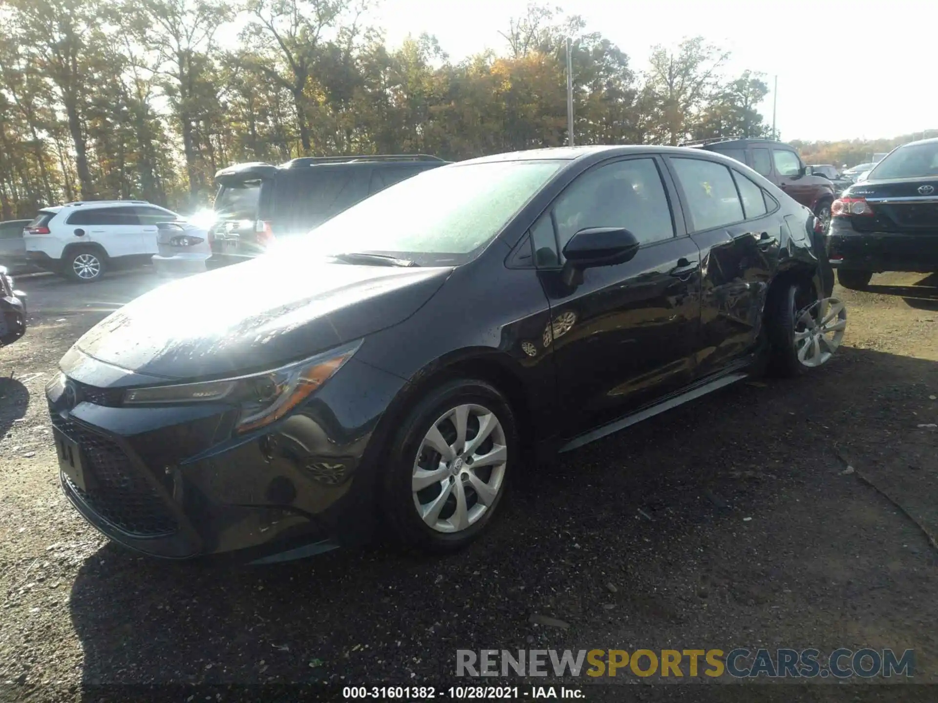 2 Photograph of a damaged car 5YFEPMAE6MP161662 TOYOTA COROLLA 2021