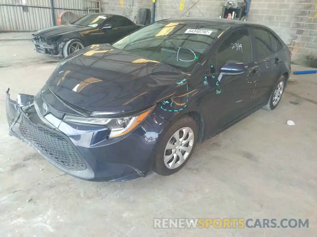 2 Photograph of a damaged car 5YFEPMAE6MP162049 TOYOTA COROLLA 2021