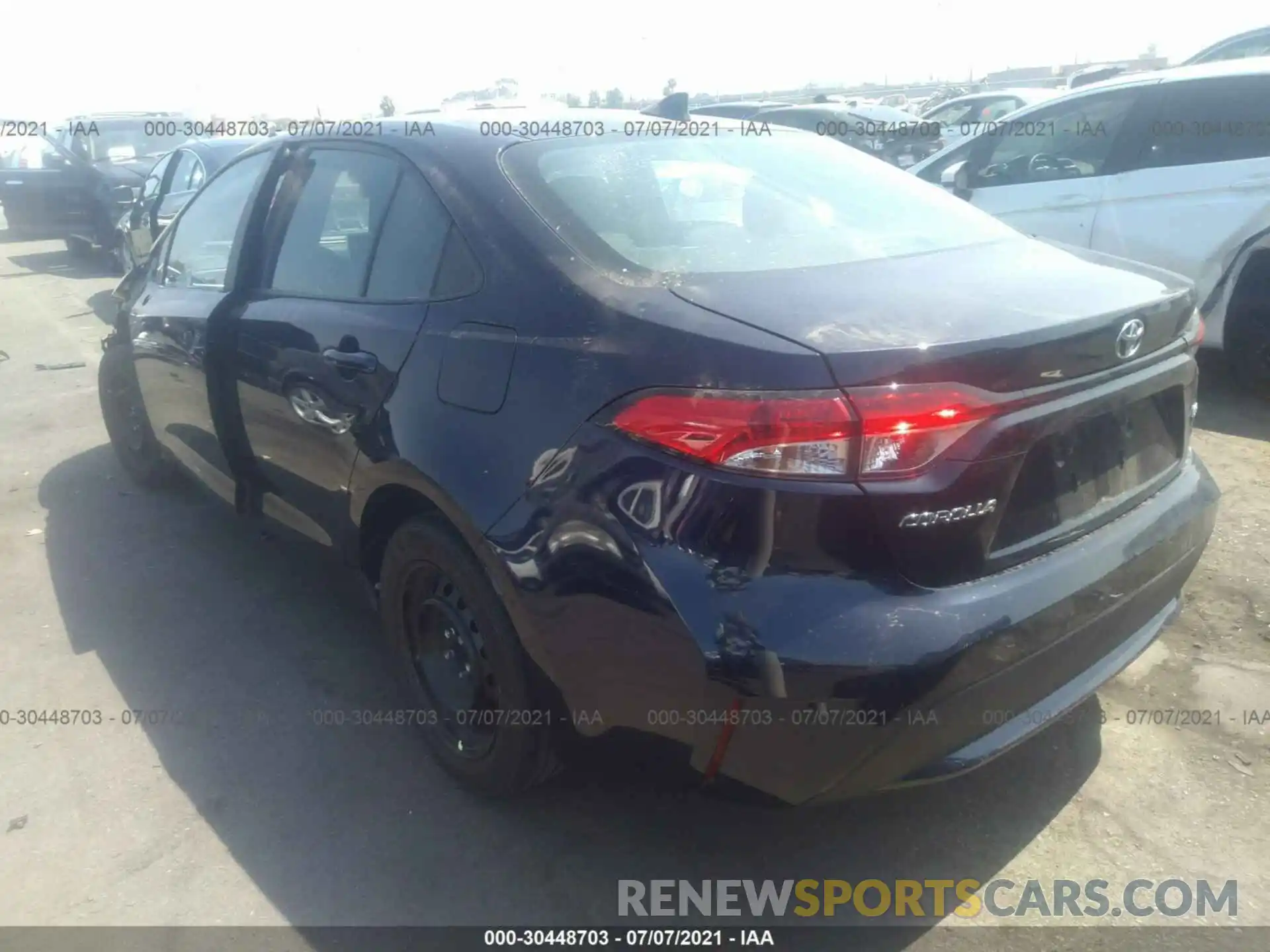 3 Photograph of a damaged car 5YFEPMAE6MP162830 TOYOTA COROLLA 2021