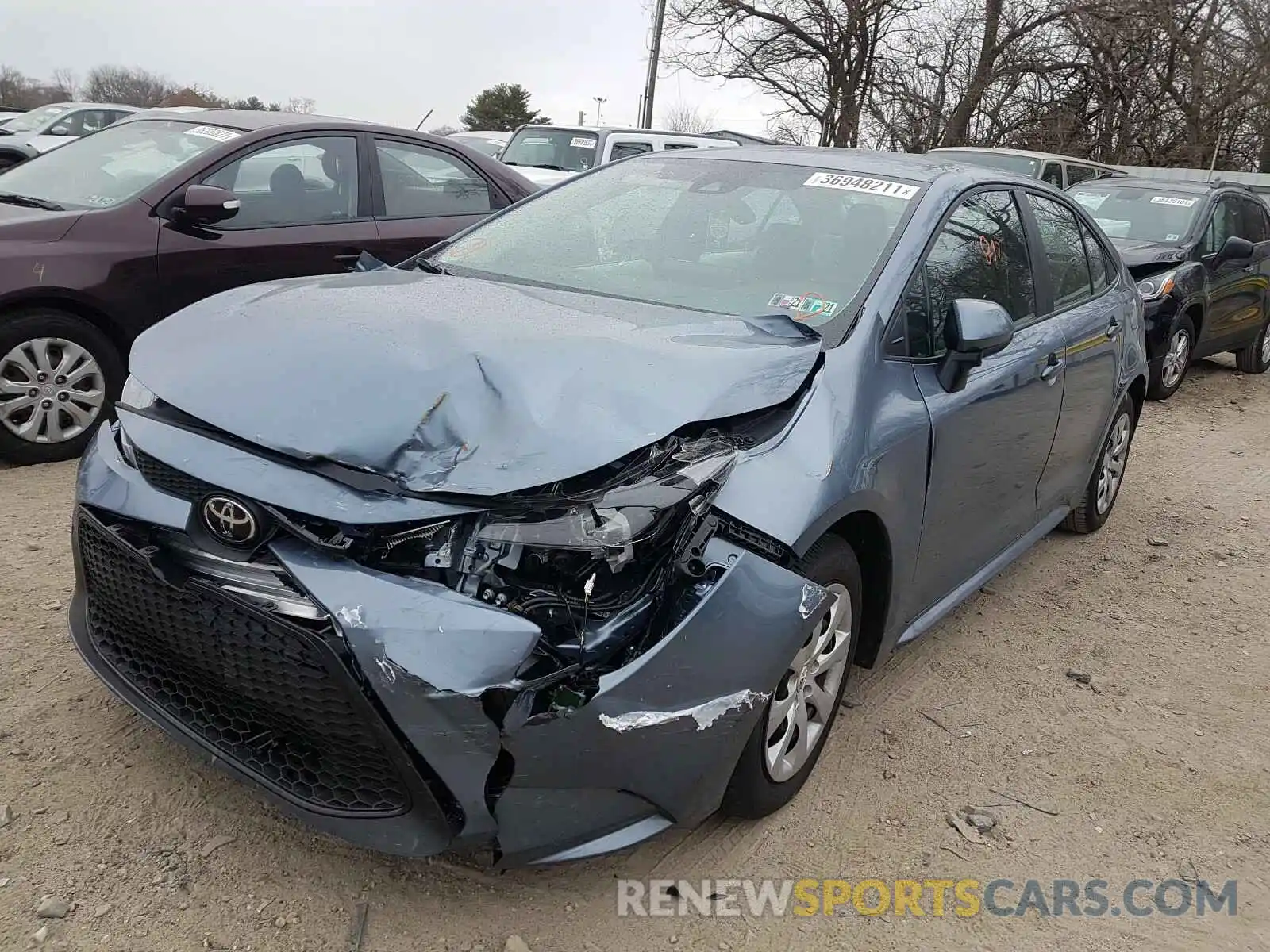 2 Photograph of a damaged car 5YFEPMAE6MP163007 TOYOTA COROLLA 2021