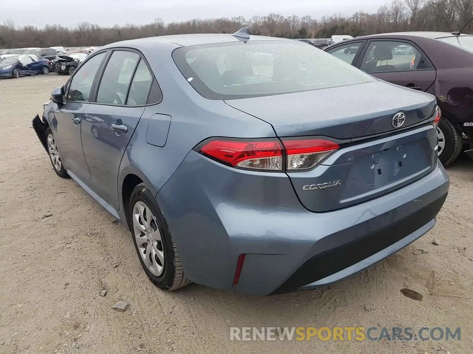 3 Photograph of a damaged car 5YFEPMAE6MP163007 TOYOTA COROLLA 2021